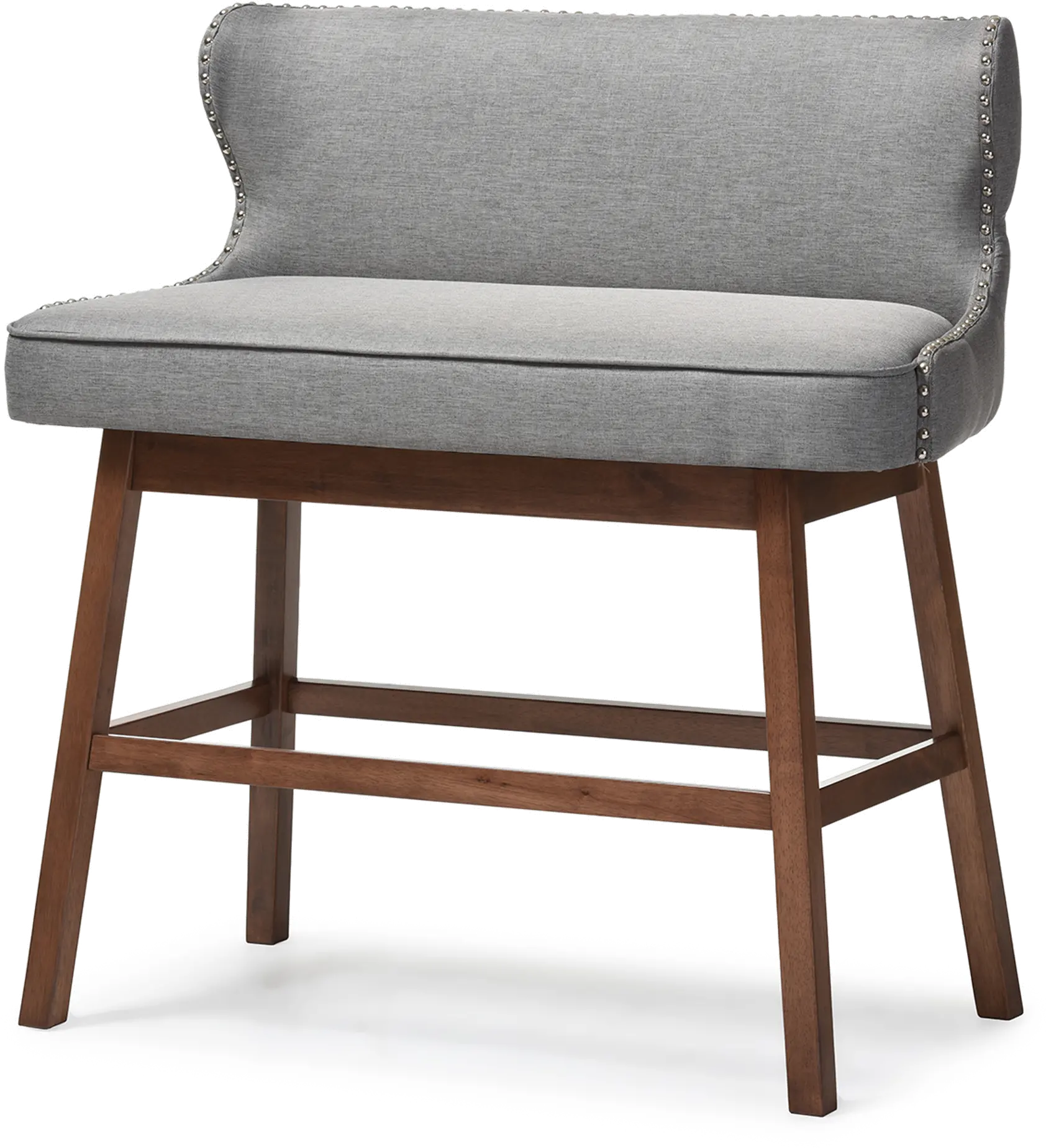 122-6753-RCW Gradisca Gray Bar Height Dining Bench-4