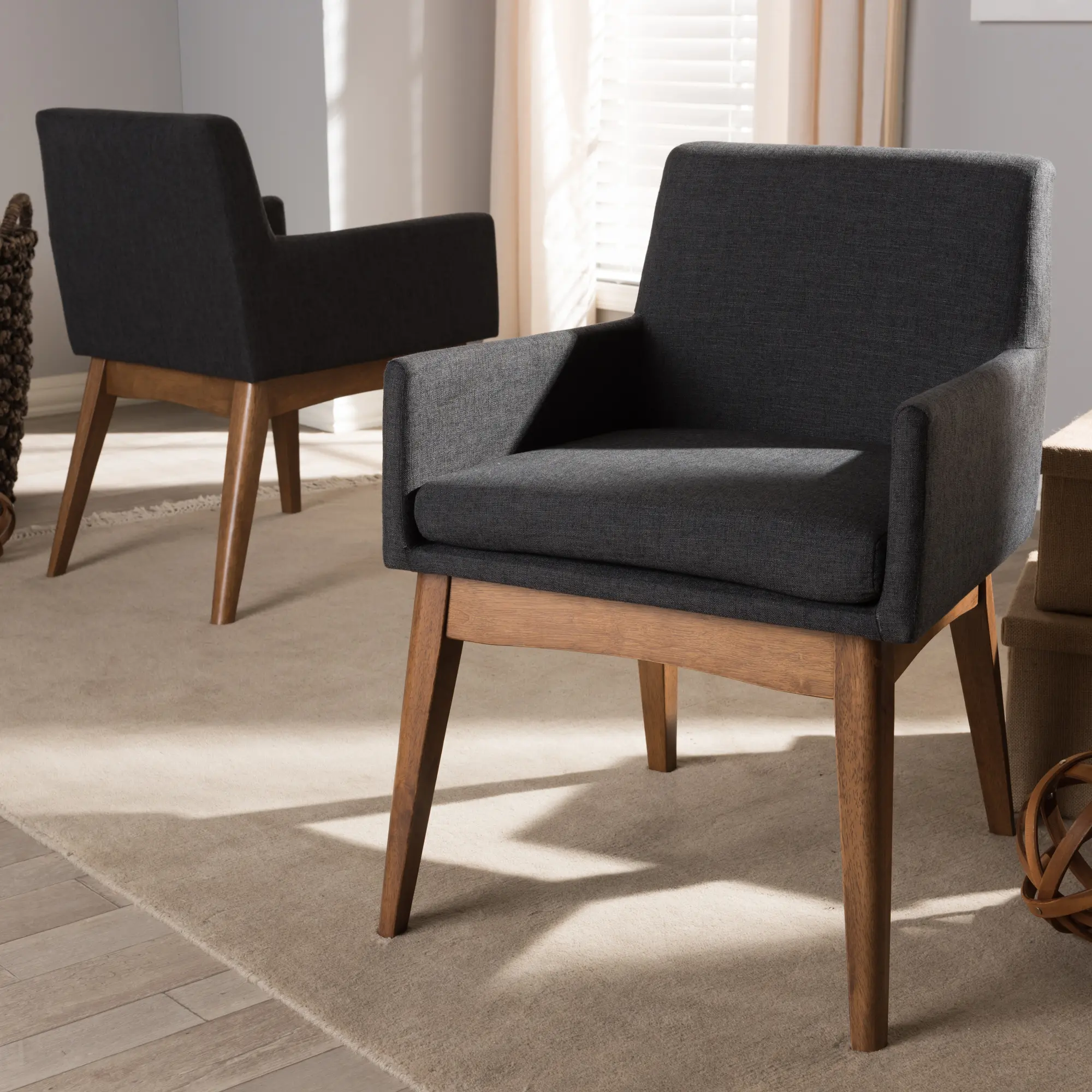 140-7591-RCW Nexus Gray Dining Room Armchair (Set of 2)-2