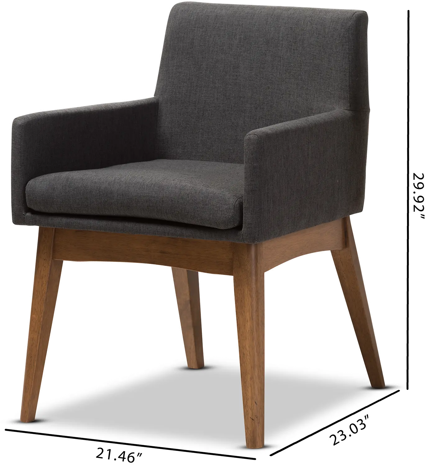 140-7591-RCW Nexus Gray Dining Room Armchair (Set of 2)-6