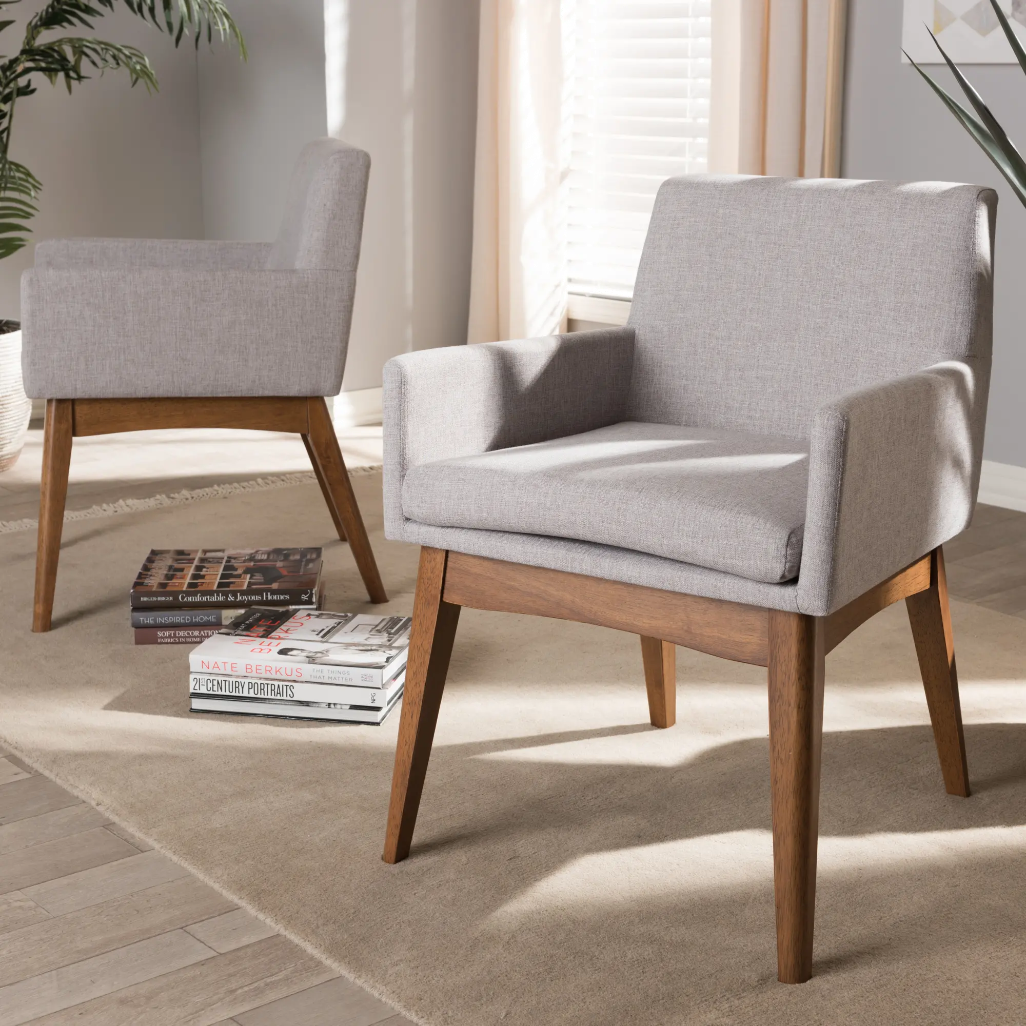 140-7589-RCW Nexus Greige Dining Room Armchair (Set of 2)-1