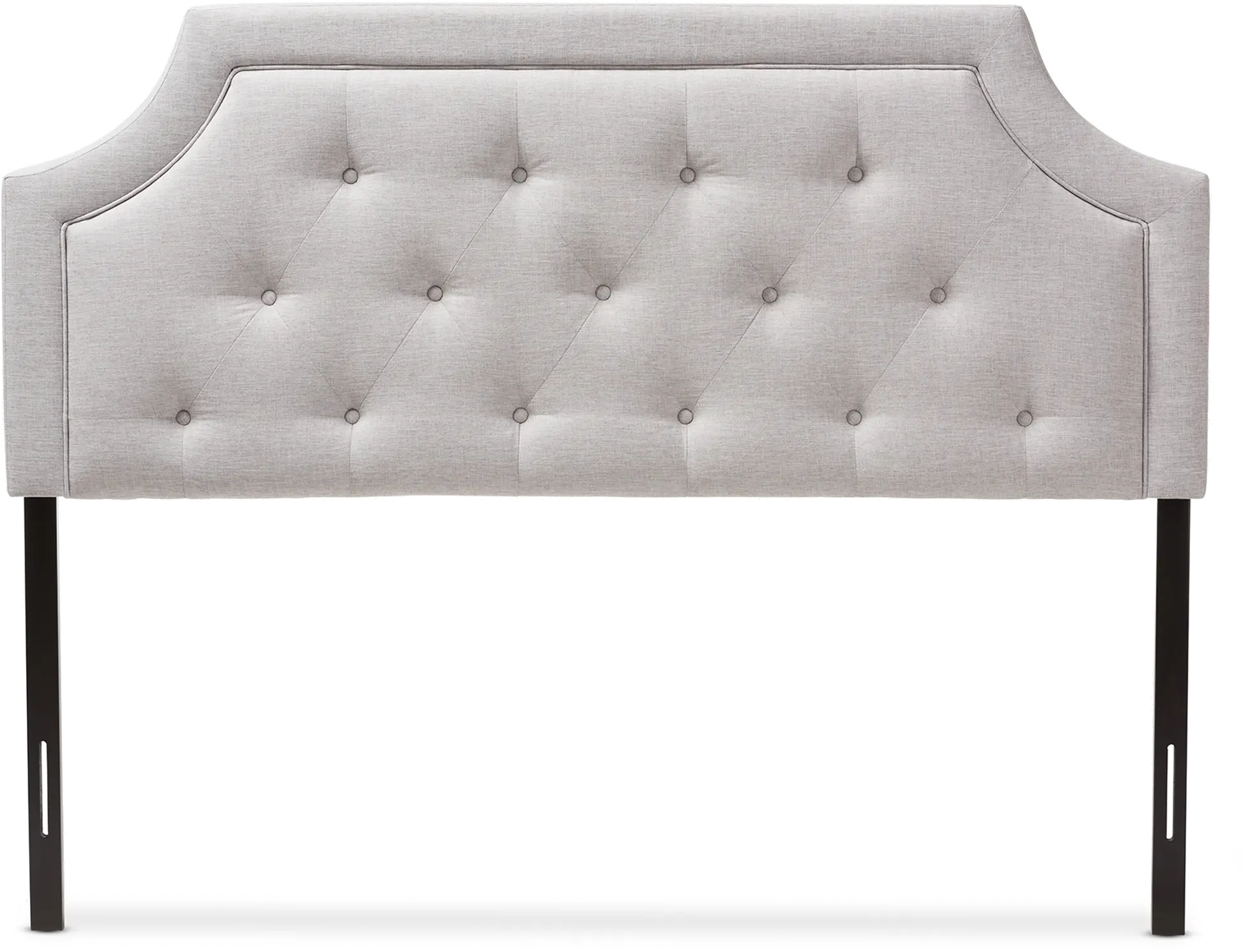 134-7262-RCW Mars Grayish Beige Upholstered King Headboard-1