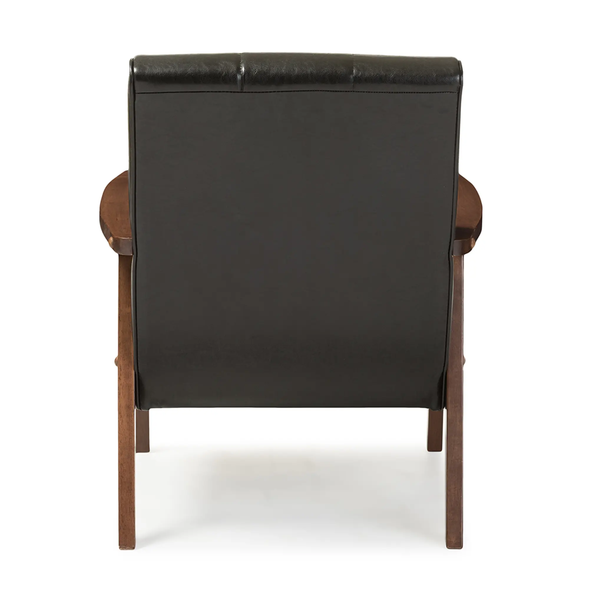 121-6744-RCW Nikko Black Faux Leather Lounge Chair-5