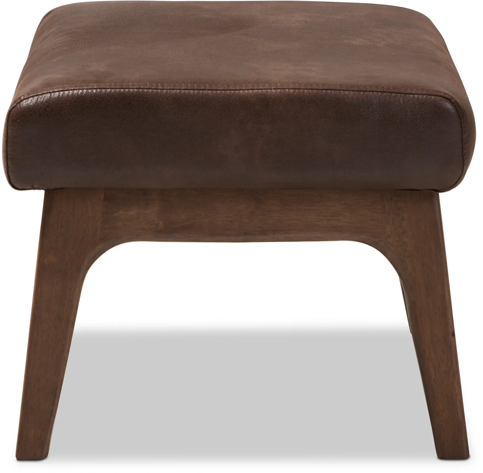140-7547-RCW Bianca Dark Brown Faux Leather Ottoman-5