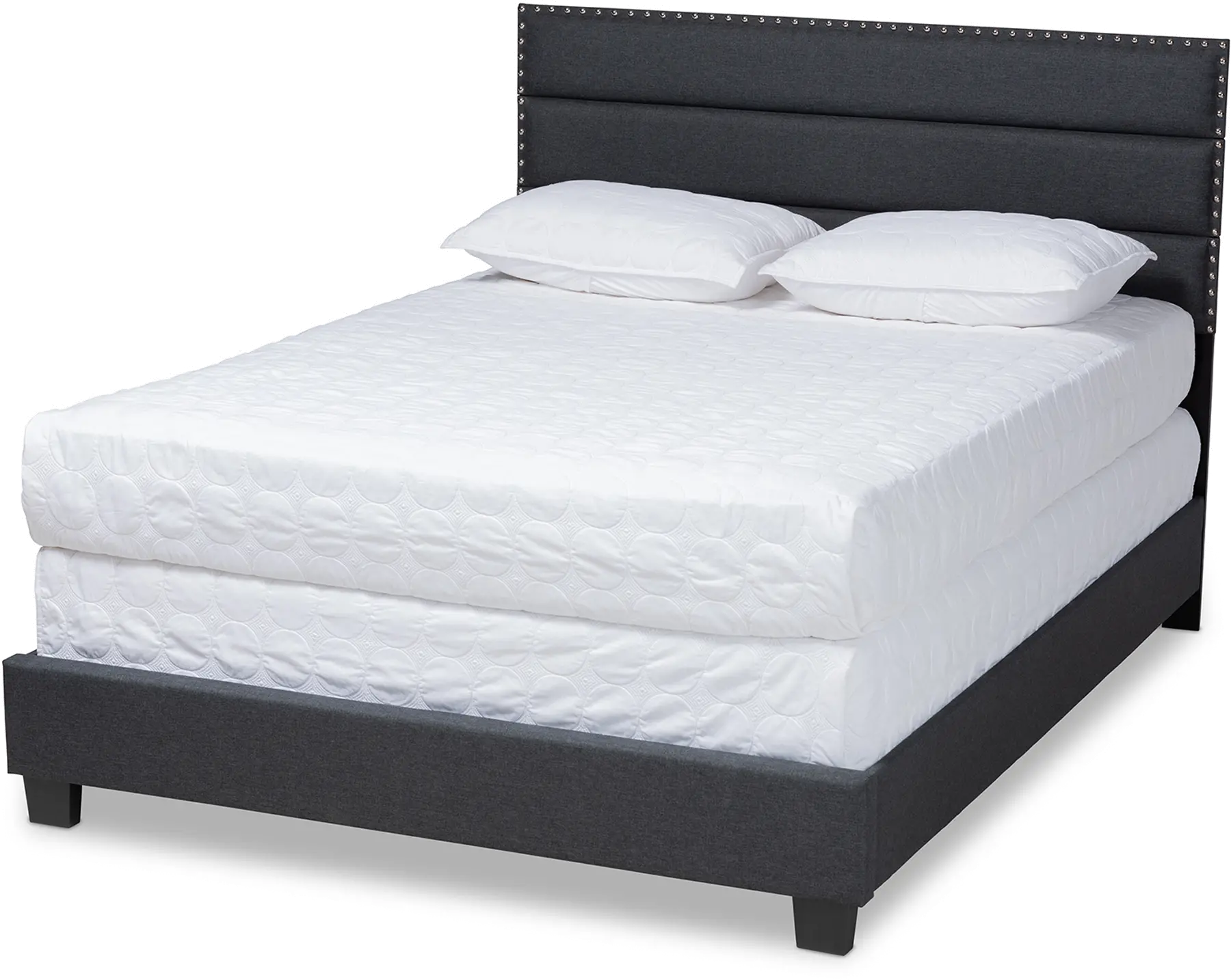 159-9760-RCW Ansa Dark Gray Upholstered Queen Bed-1