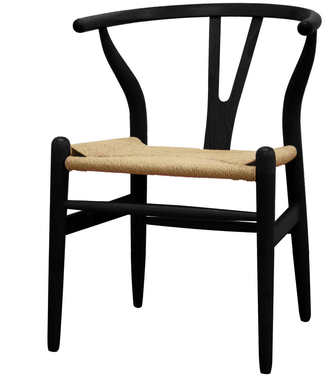 56-3619-RCW Wishbone Black Wood Chair, Set of 2-1