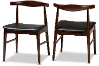 155-9546-RCW Eira Dark Brown Dining Room Chair (Set of 2)