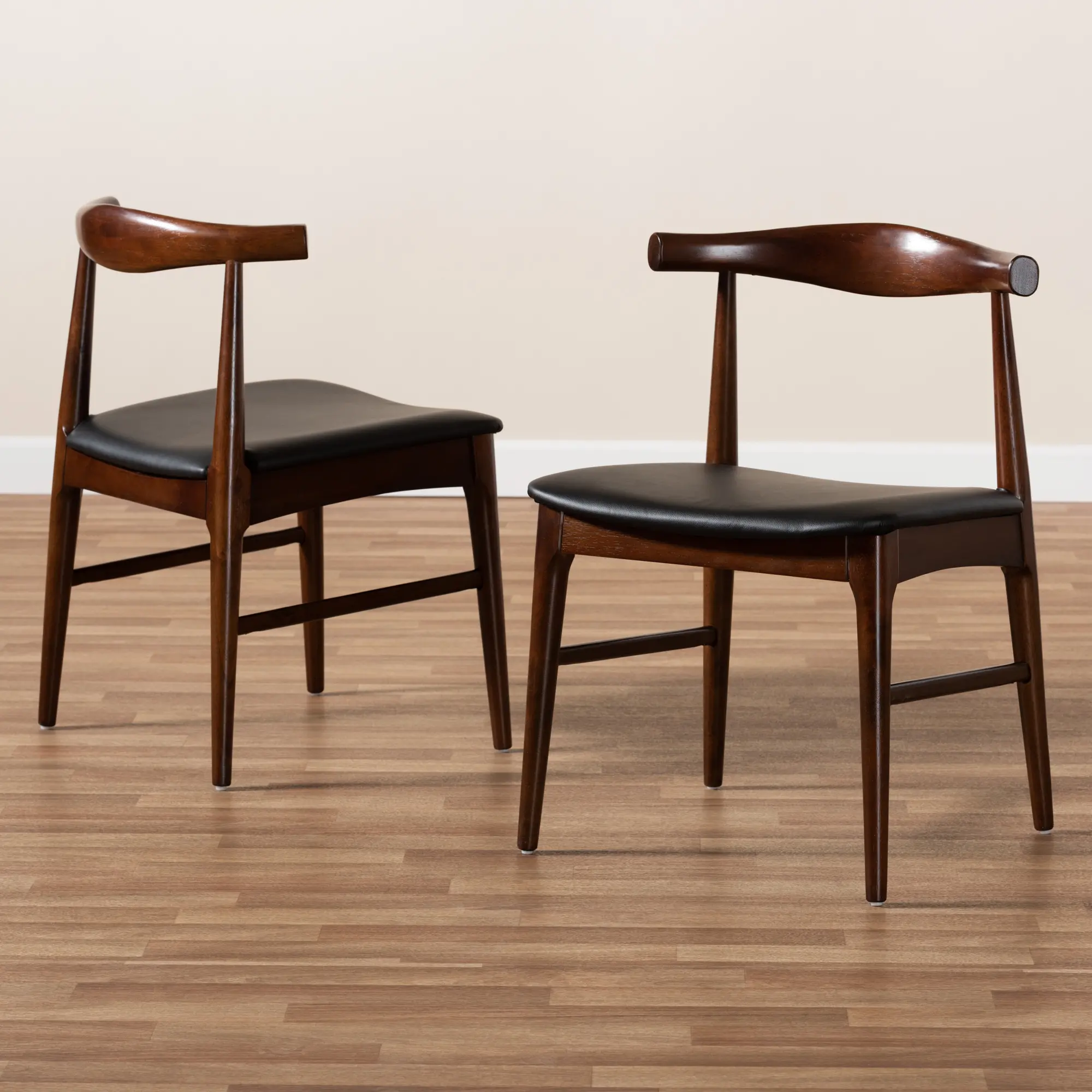 155-9546-RCW Eira Dark Brown Dining Room Chair (Set of 2)-3