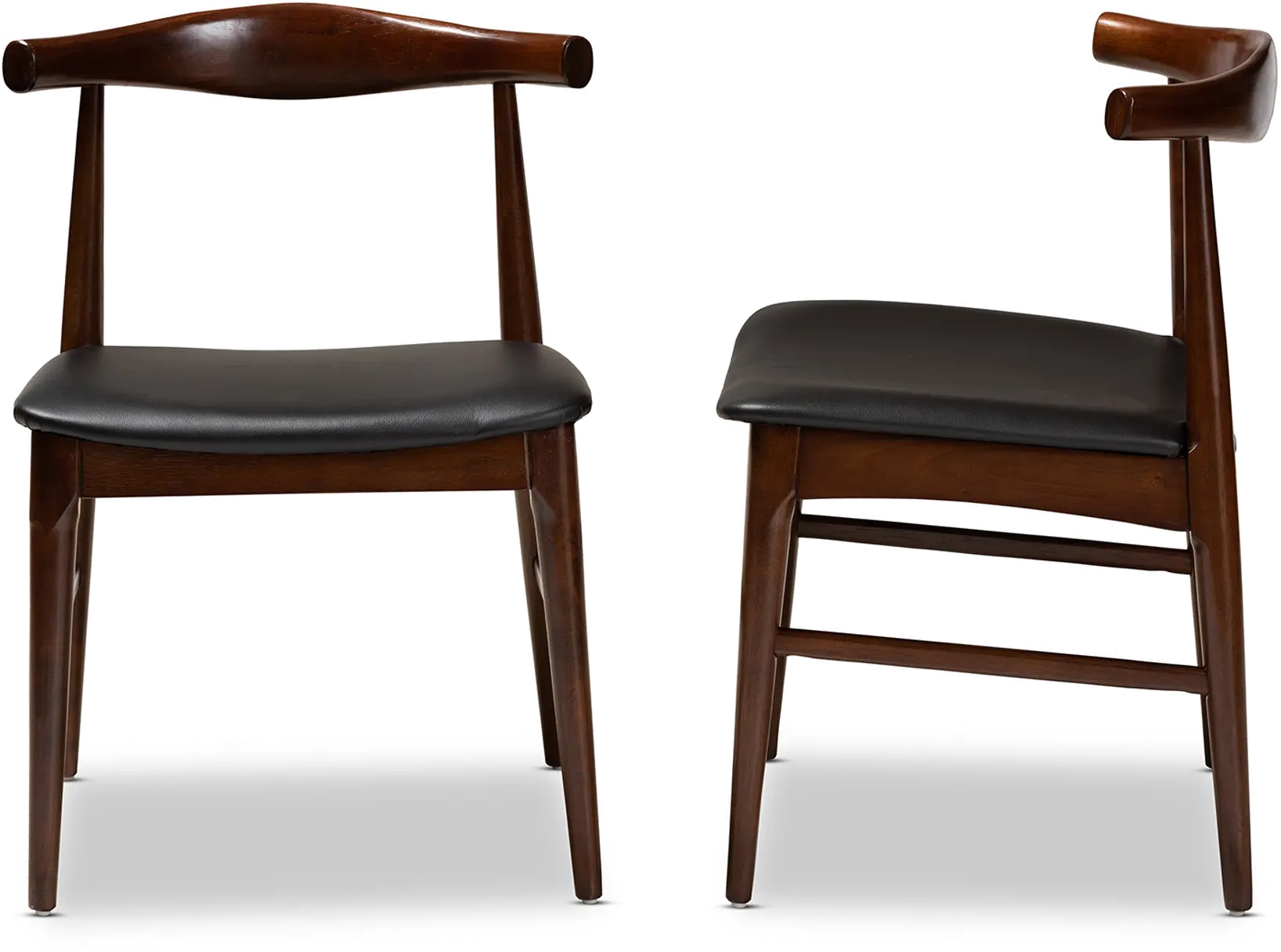 155-9546-RCW Eira Dark Brown Dining Room Chair (Set of 2)-5