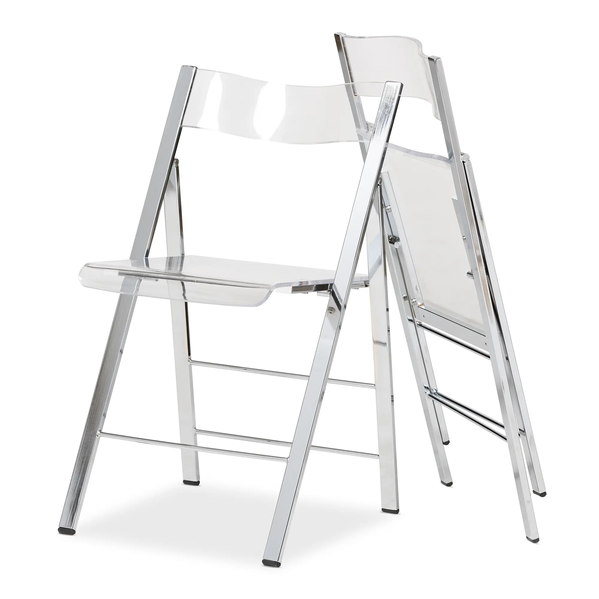 A-2074-RCW Acrylic Foldable Chair, Set of 2-6