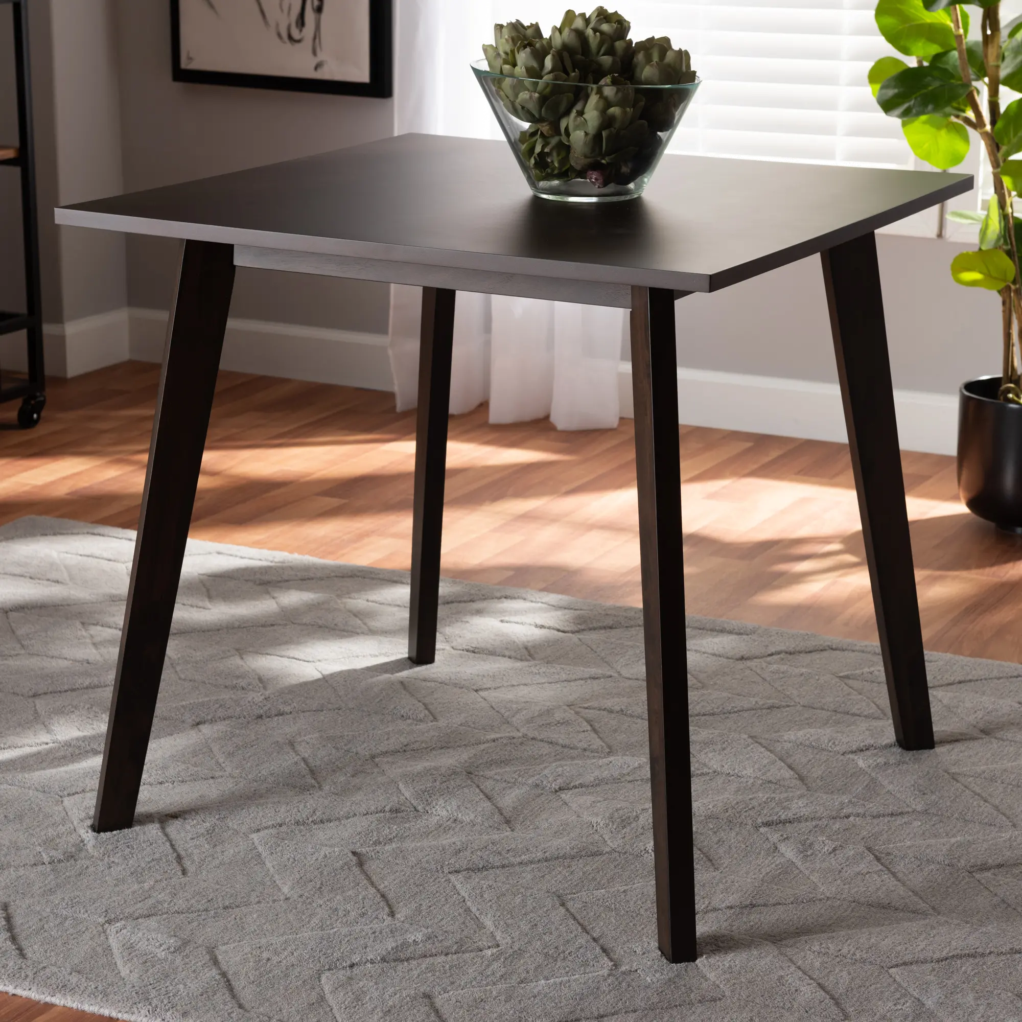 161-10464-RCW Britte Dark Brown Small Dining Room Table-2