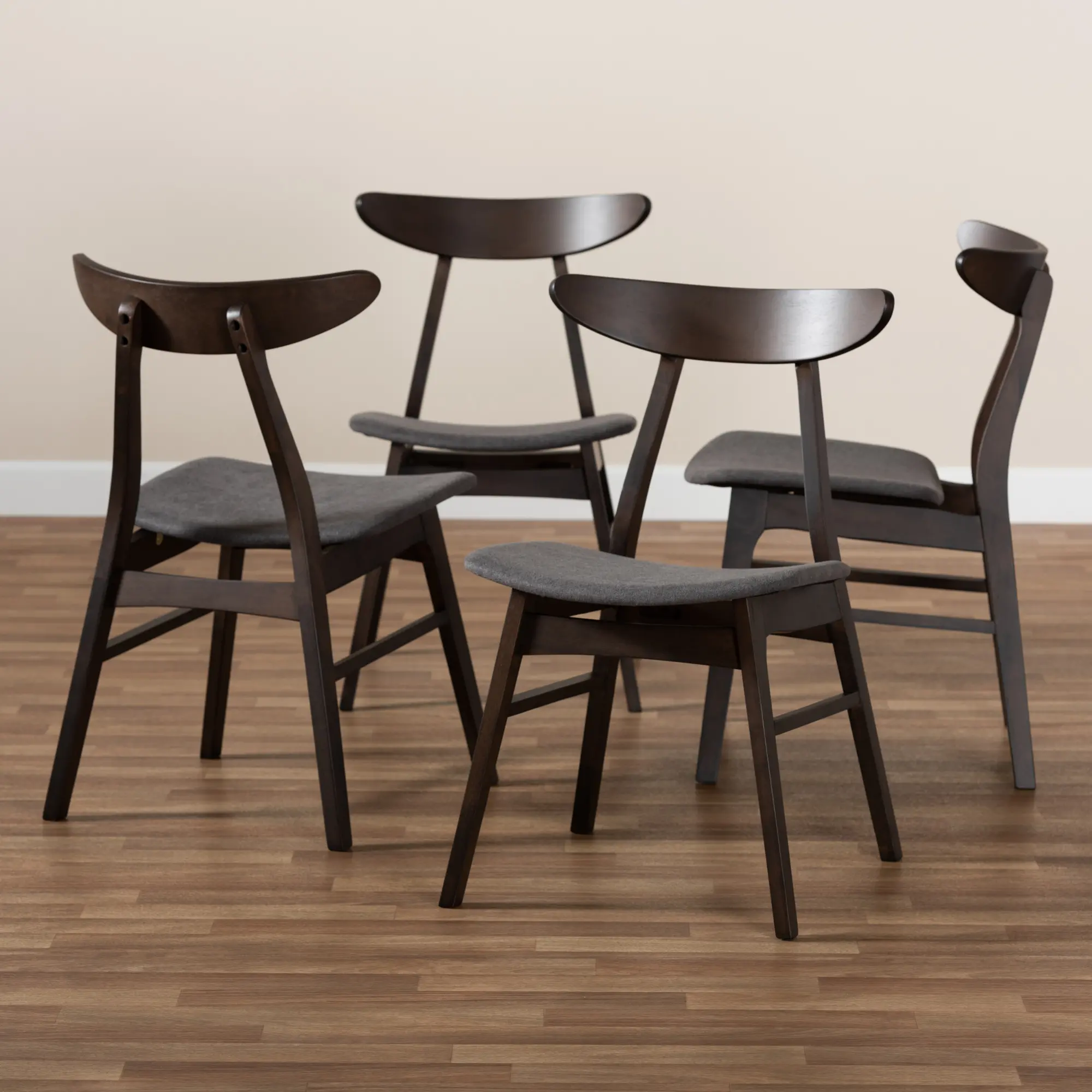 161-10467-RCW Britte Dark Brown Dining Room Chair (Set of 4)-3