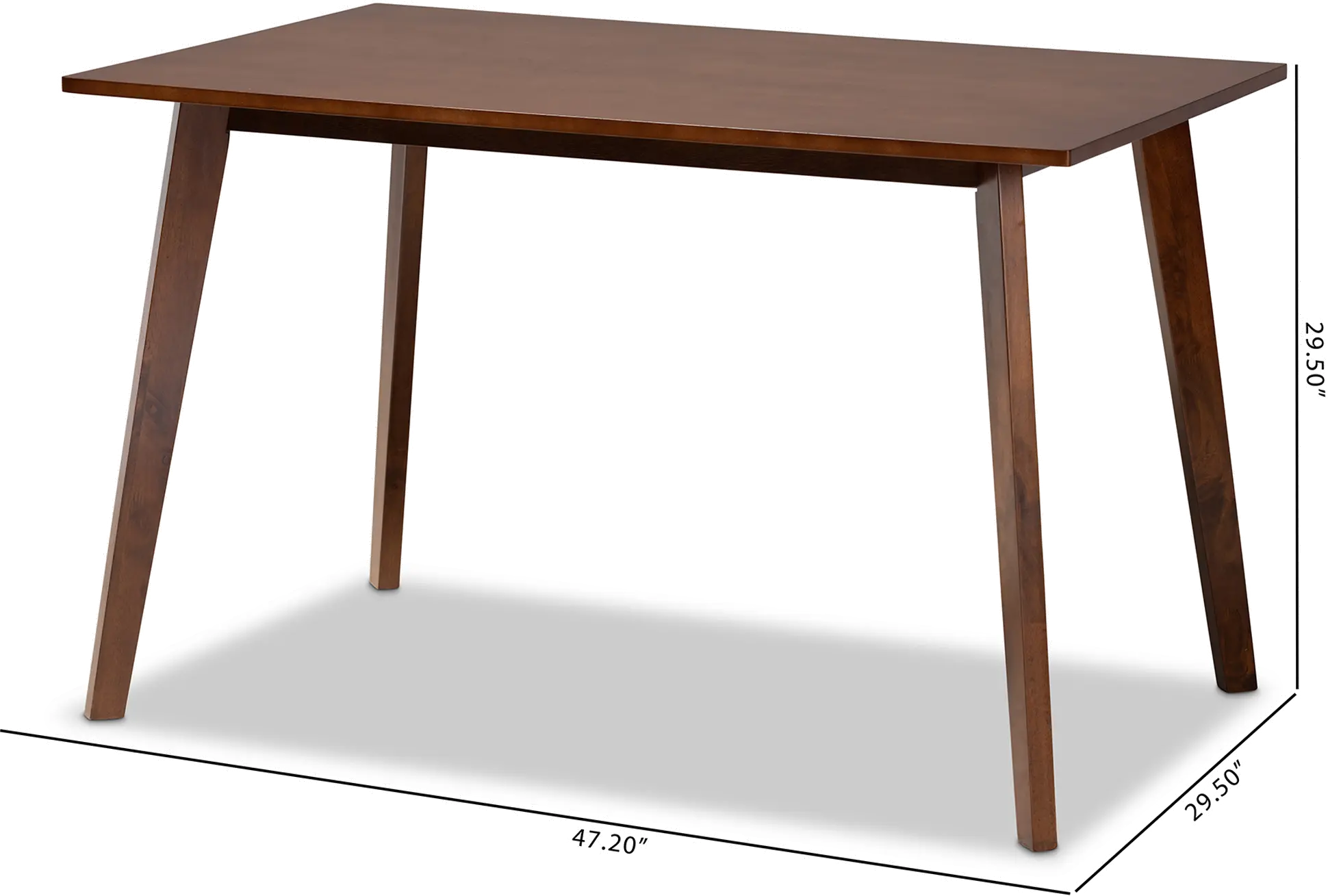 167-10807-RCW Britte Dark Brown Large Dining Room Table-5