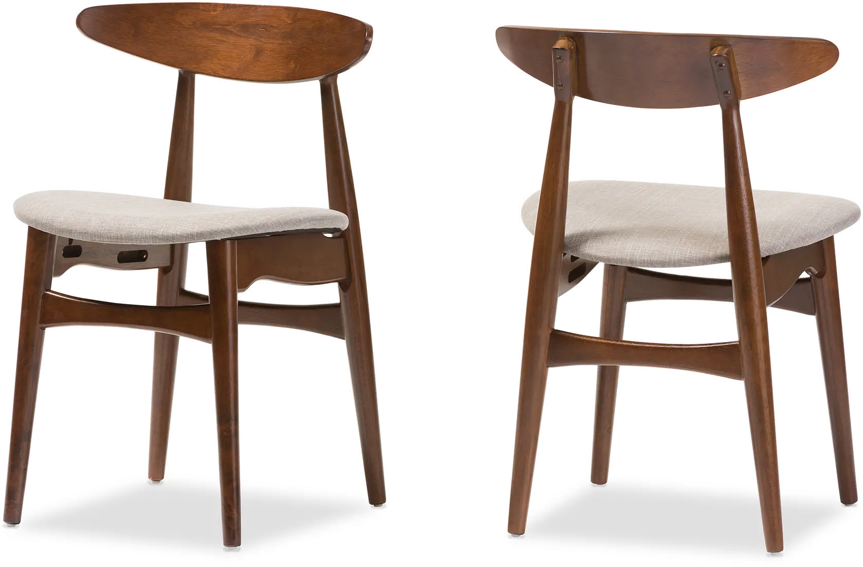 126-6939-RCW Flora Light Gray Dining Room Chair (Set of 2)-1