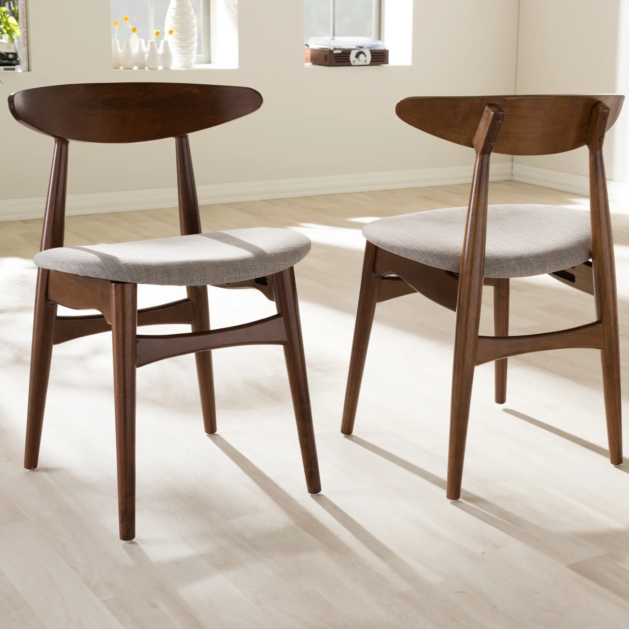 126-6939-RCW Flora Light Gray Dining Room Chair (Set of 2)-2