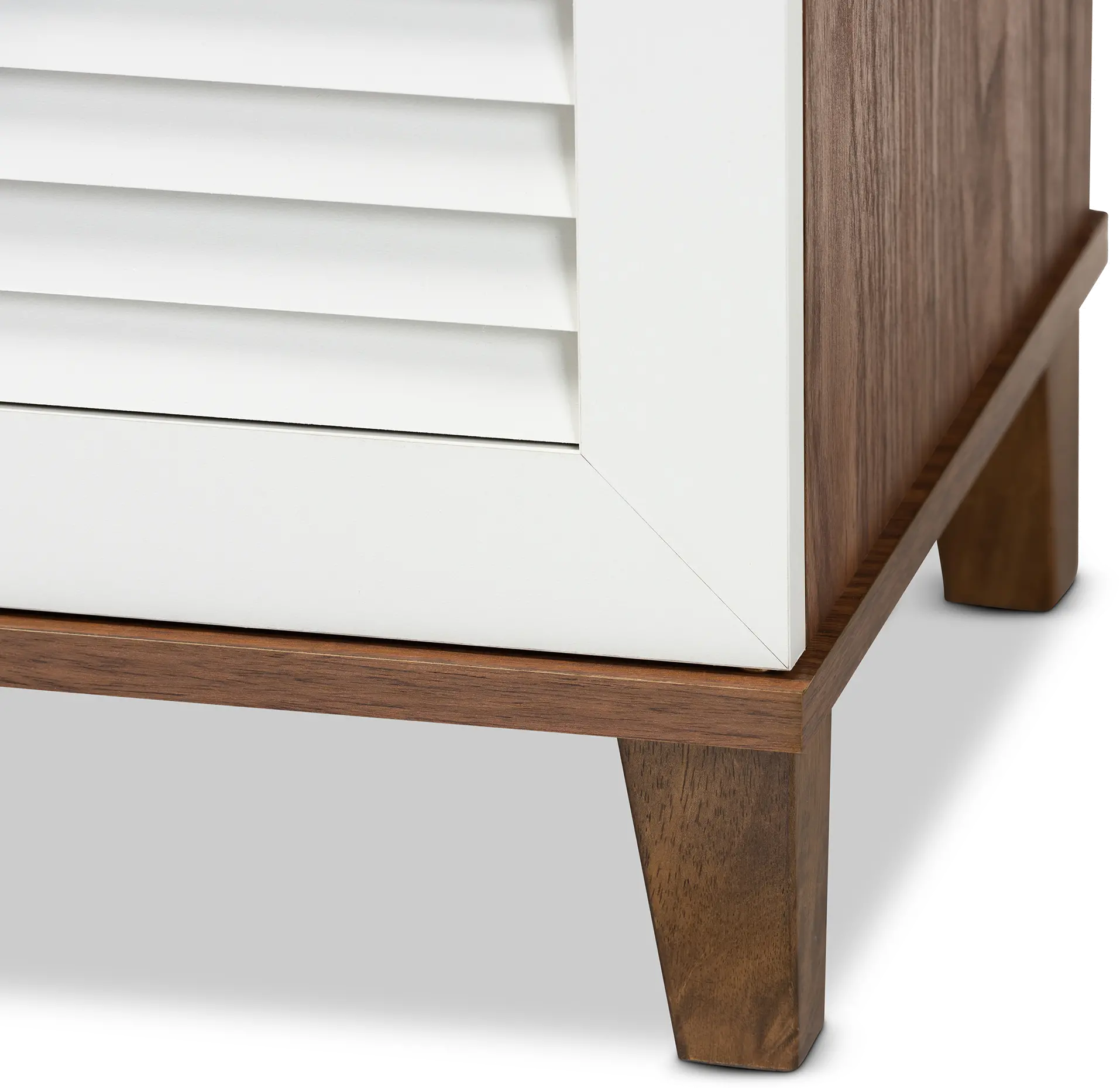 163-10395-RCW Coolidge Walnut & White Shoe Storage Cabinet-10