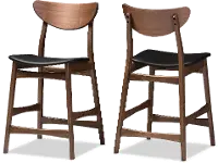 123-6800-RCW Lalina Brown Counter Height Stool (Set of 2)