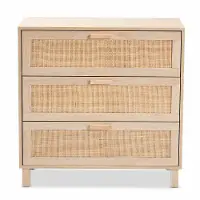 207-12464-RCW Sebille Light Brown Rattan Storage Chest