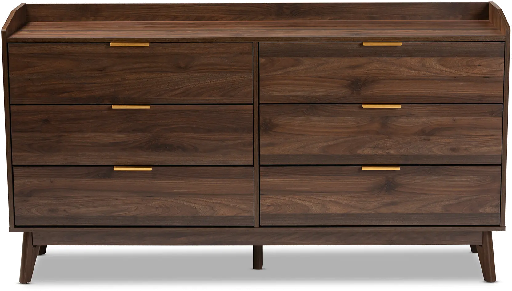 157-9534-RCW Lena Walnut Brown 6-Drawer Dresser-1