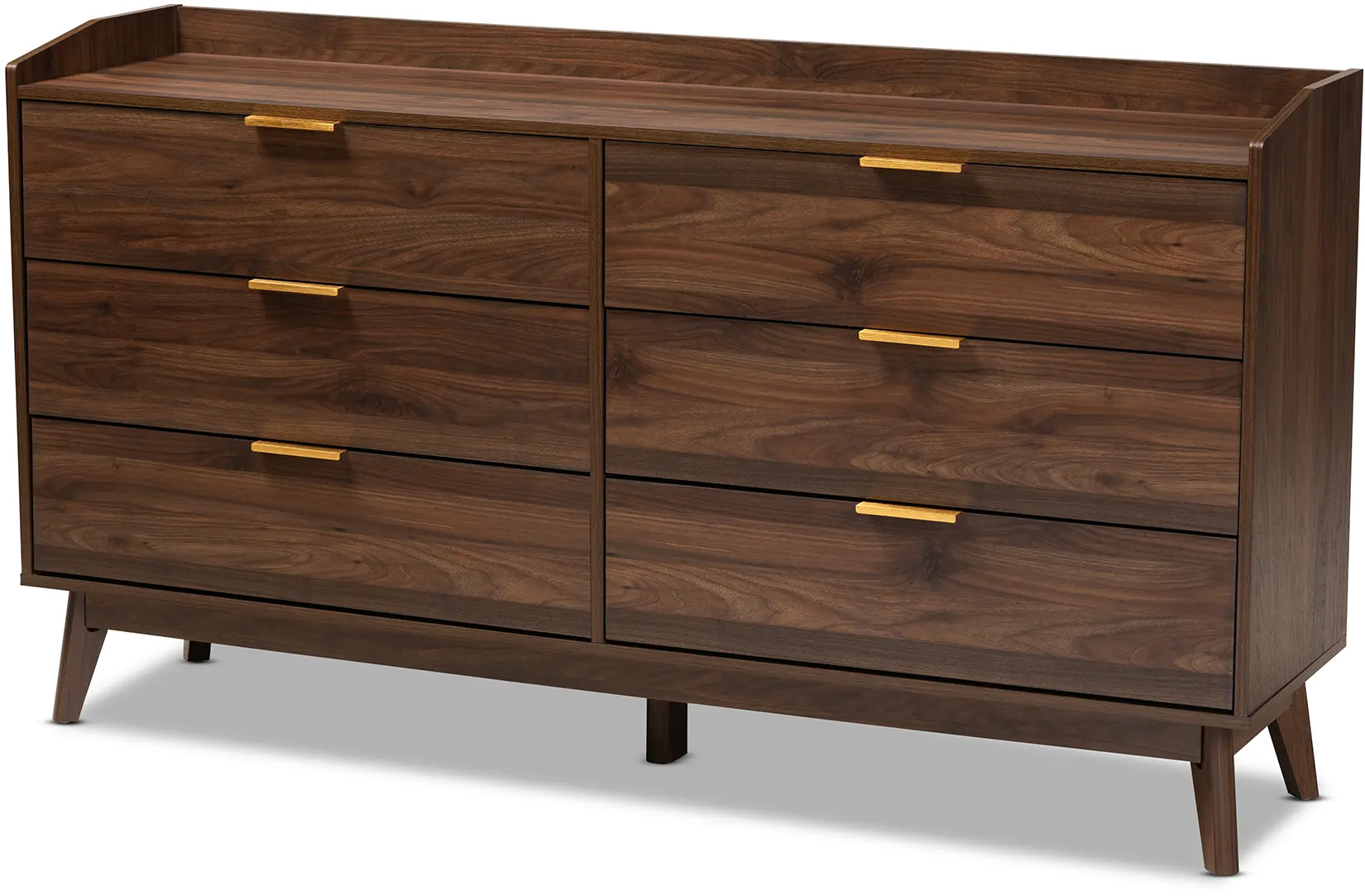157-9534-RCW Lena Walnut Brown 6-Drawer Dresser-4