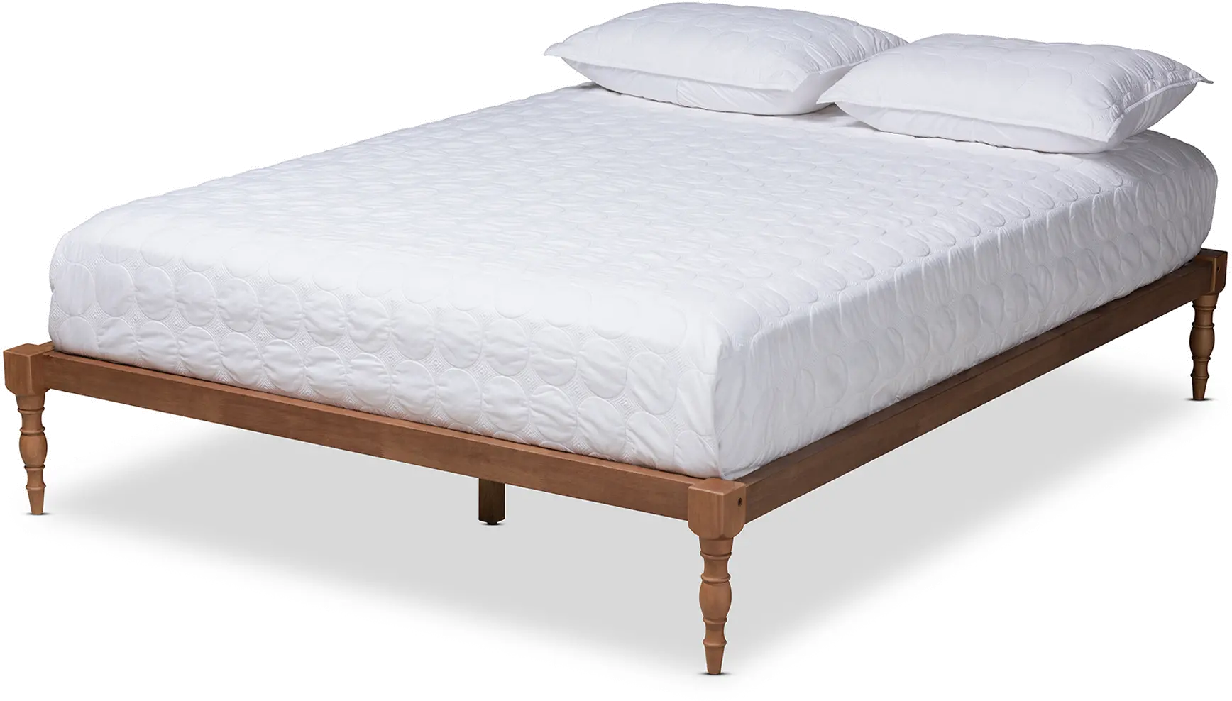 156-9472-RCW Iseline Ash Walnut Queen Platform Bed Frame-1