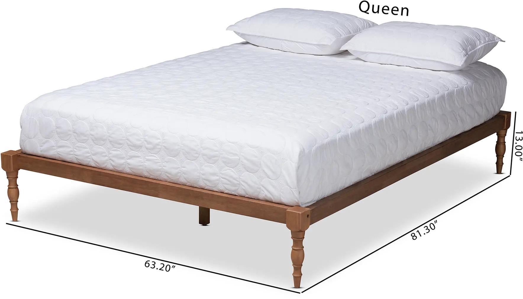 156-9472-RCW Iseline Ash Walnut Queen Platform Bed Frame-5
