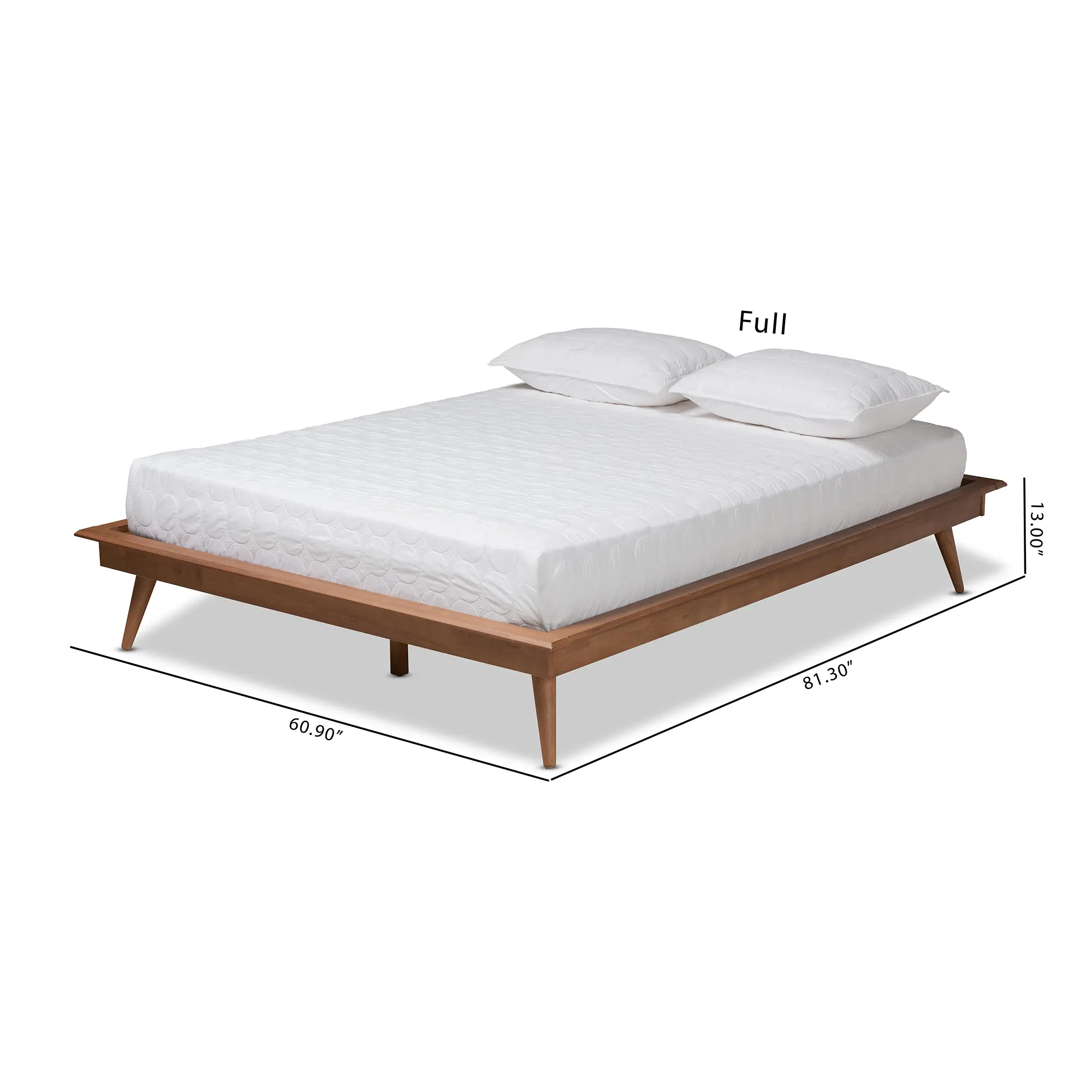 156-9801-RCW Karine Walnut Brown Full Platform Bed Frame-3