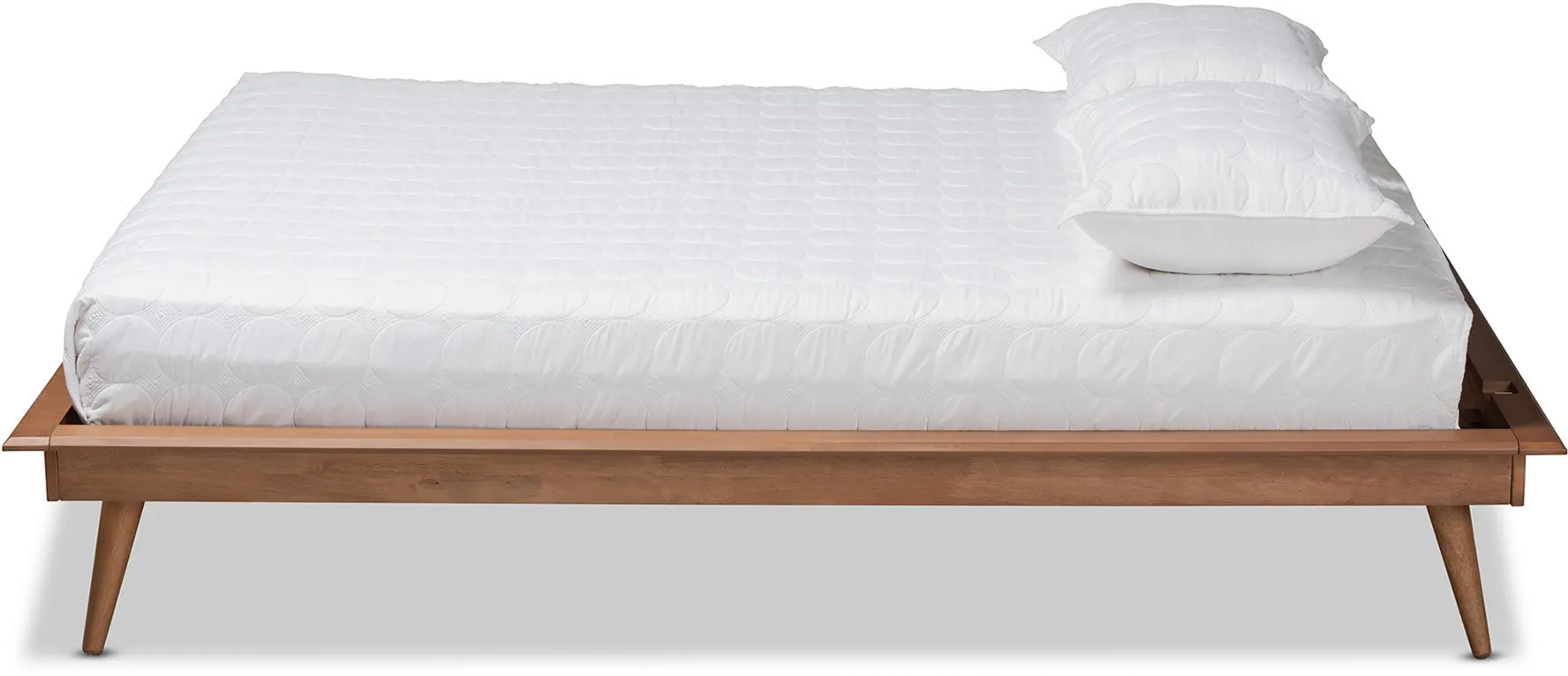 156-9803-RCW Karine Walnut Brown Queen Platform Bed Frame-4