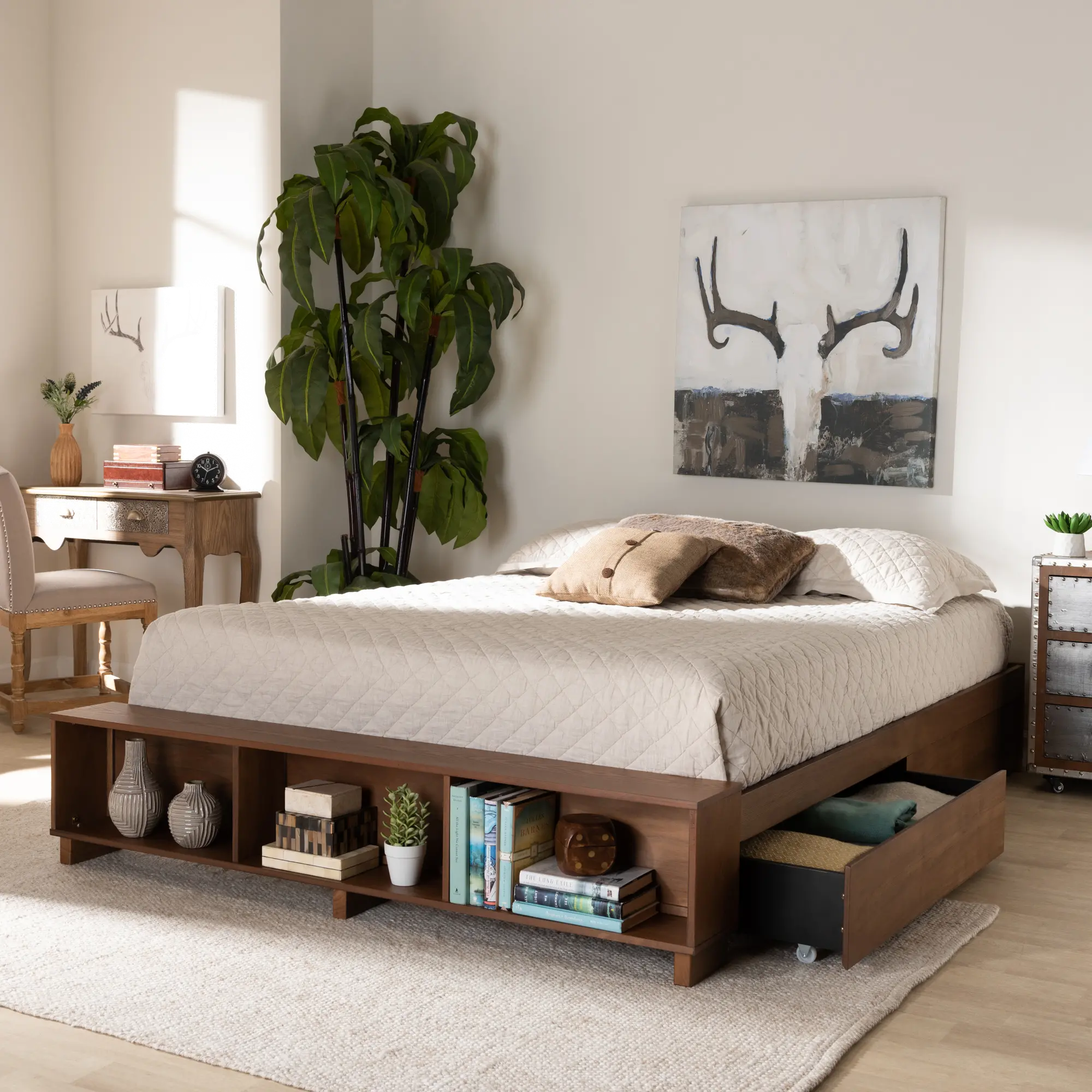 164-10669-RCW Arthur Ash Walnut Queen Platform Storage Bed-3