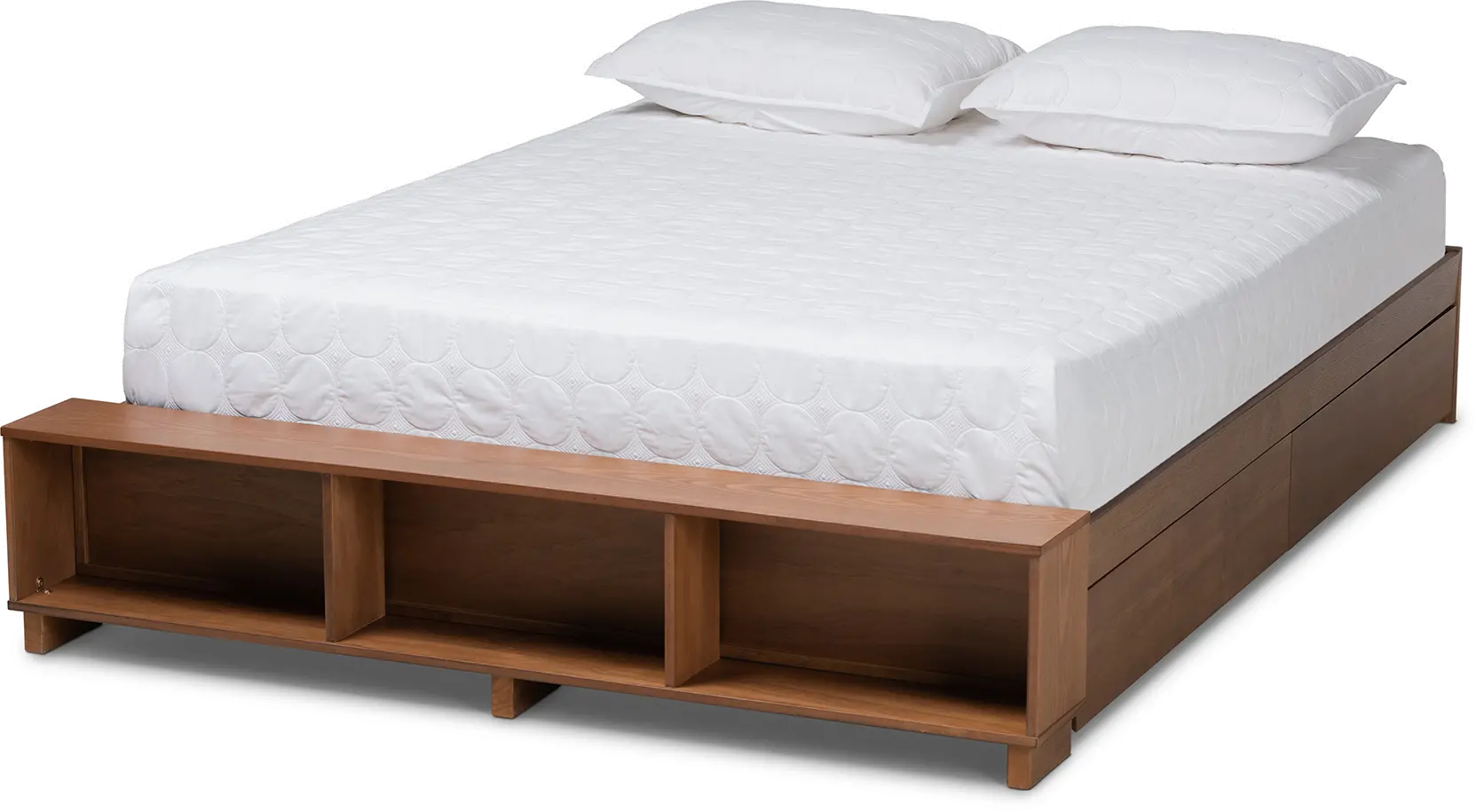 164-10669-RCW Arthur Ash Walnut Queen Platform Storage Bed-1