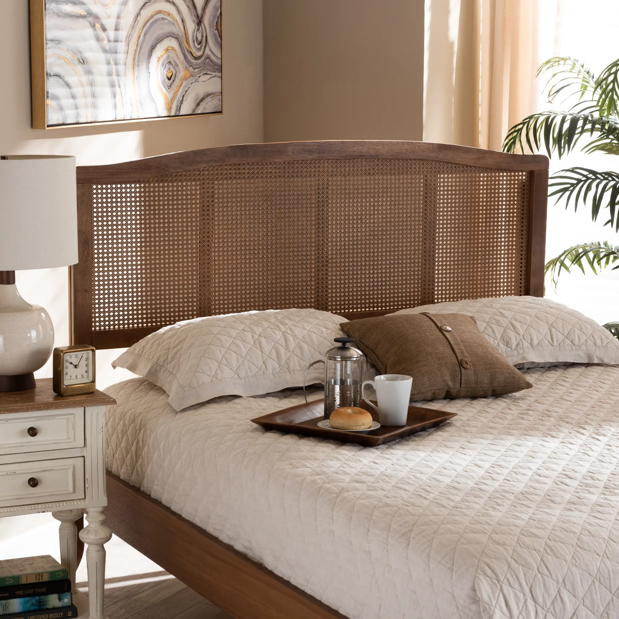 159-9809-RCW Marieke Ash Walnut Rattan Queen Headboard-2