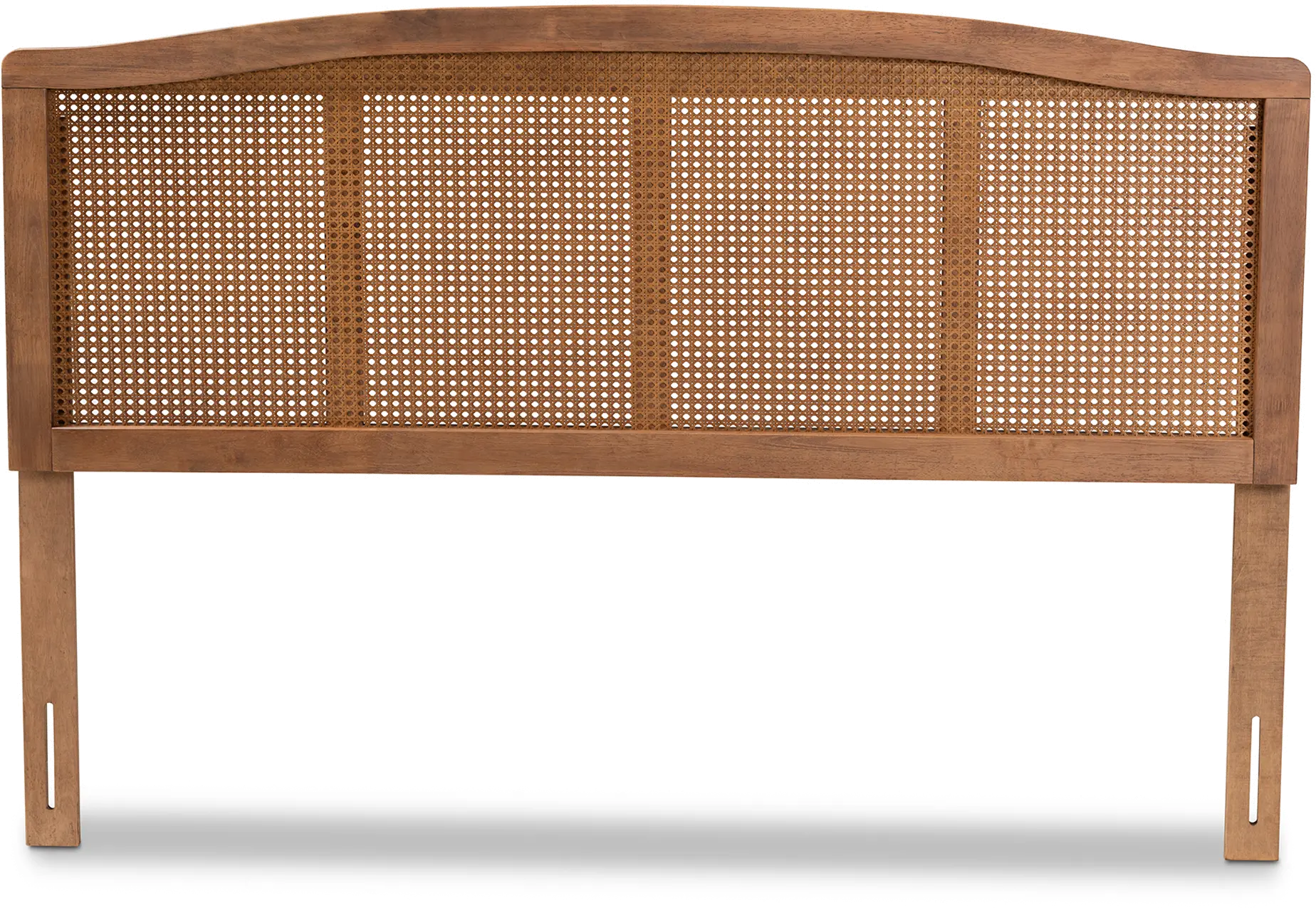 159-9809-RCW Marieke Ash Walnut Rattan Queen Headboard-1
