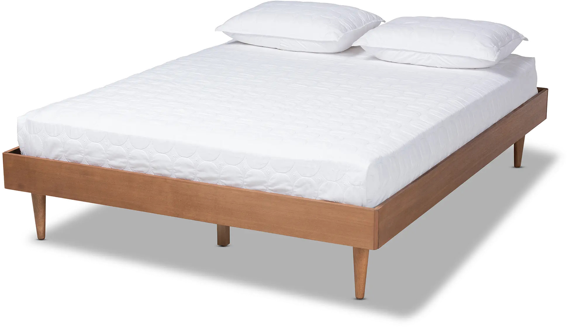 159-9814-RCW Rina Ash Walnut Queen Platform Bed Frame-1