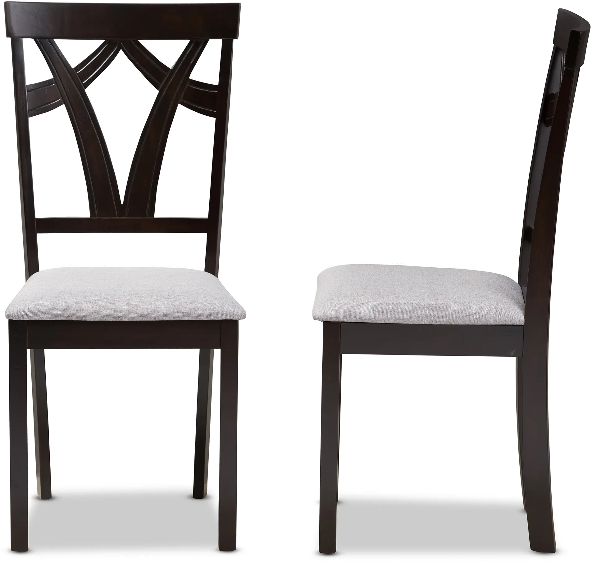 142-8028-RCW Sylvia Dark Brown Dining Room Chair (Set of 2)-5