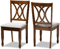 165-10548-RCW Augustine Brown Dining Room Chair (Set of 2)
