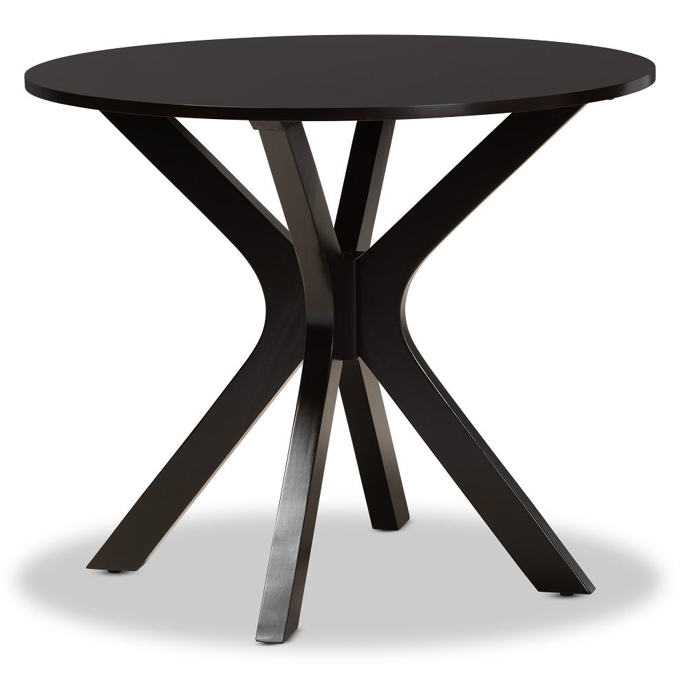 Kenji Dark Brown Round Dining Room Table