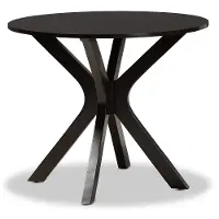 168-10892-RCW Kenji Dark Brown Round Dining Room Table