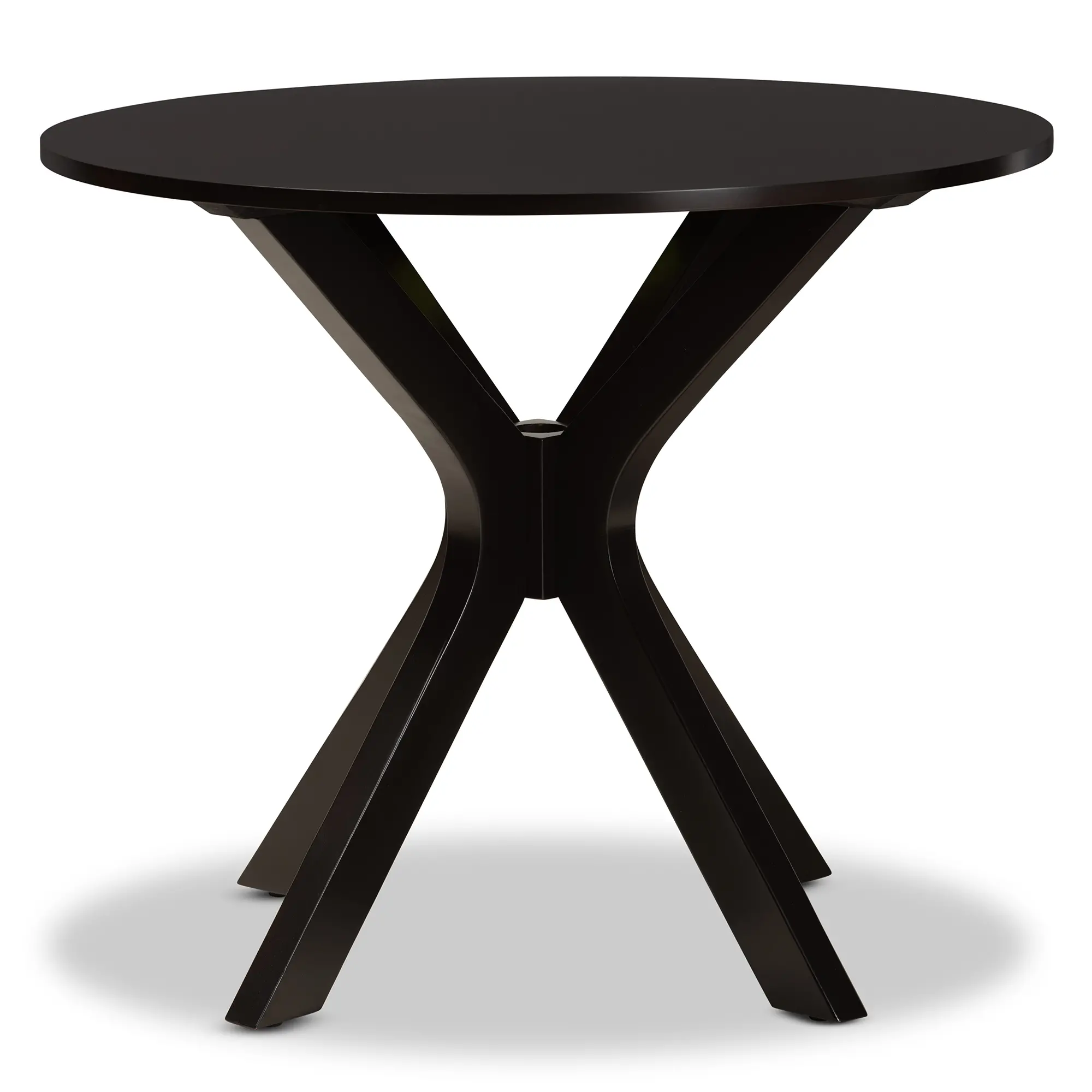 168-10892-RCW Kenji Dark Brown Round Dining Room Table-4