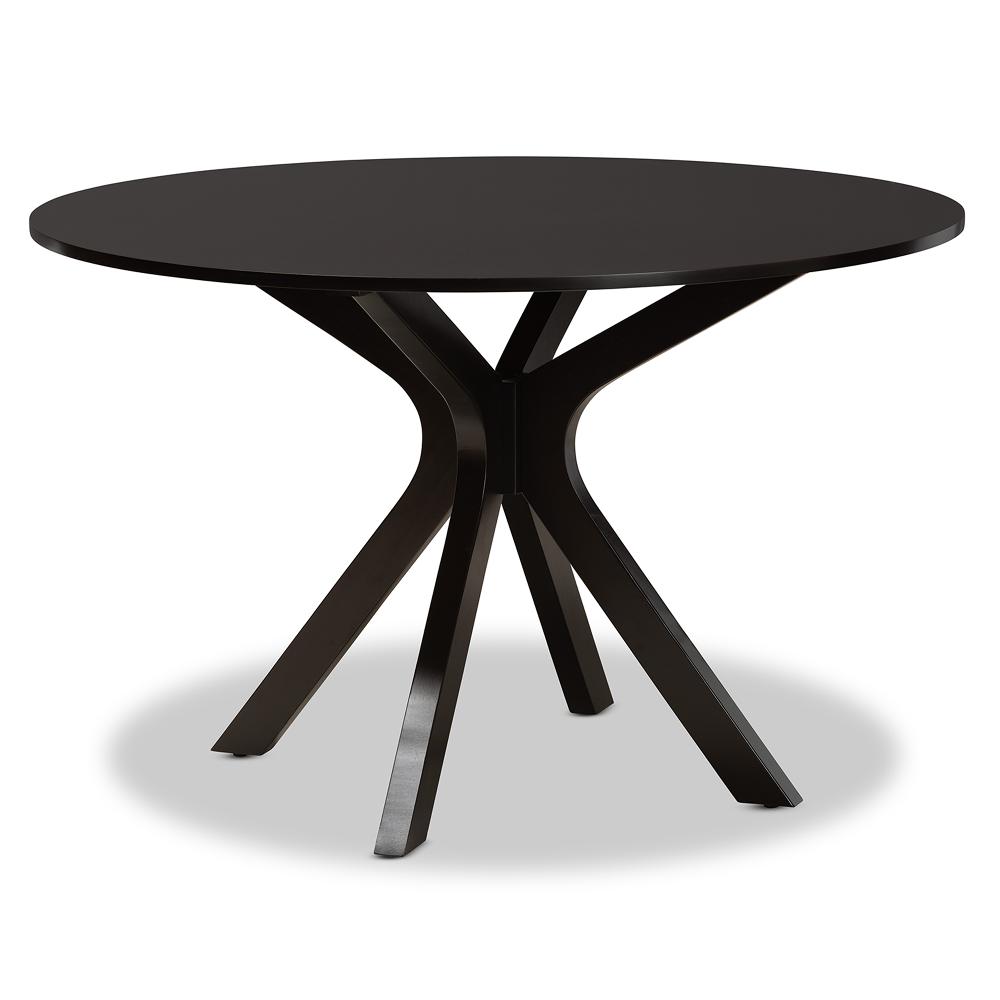 Kenji Dark Brown Round Dining Room Table
