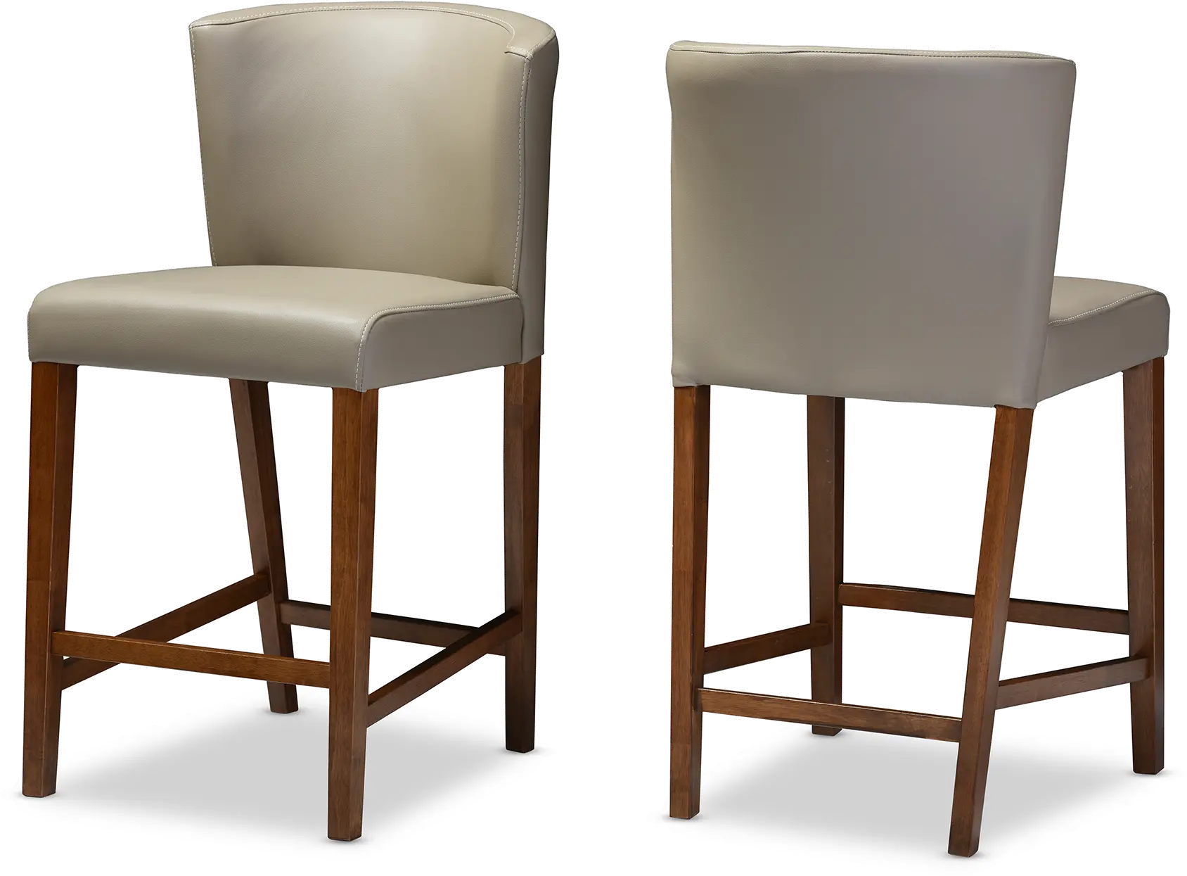 121-6630-RCW Olivia Gray Counter Height Stool (Set of 2)-1