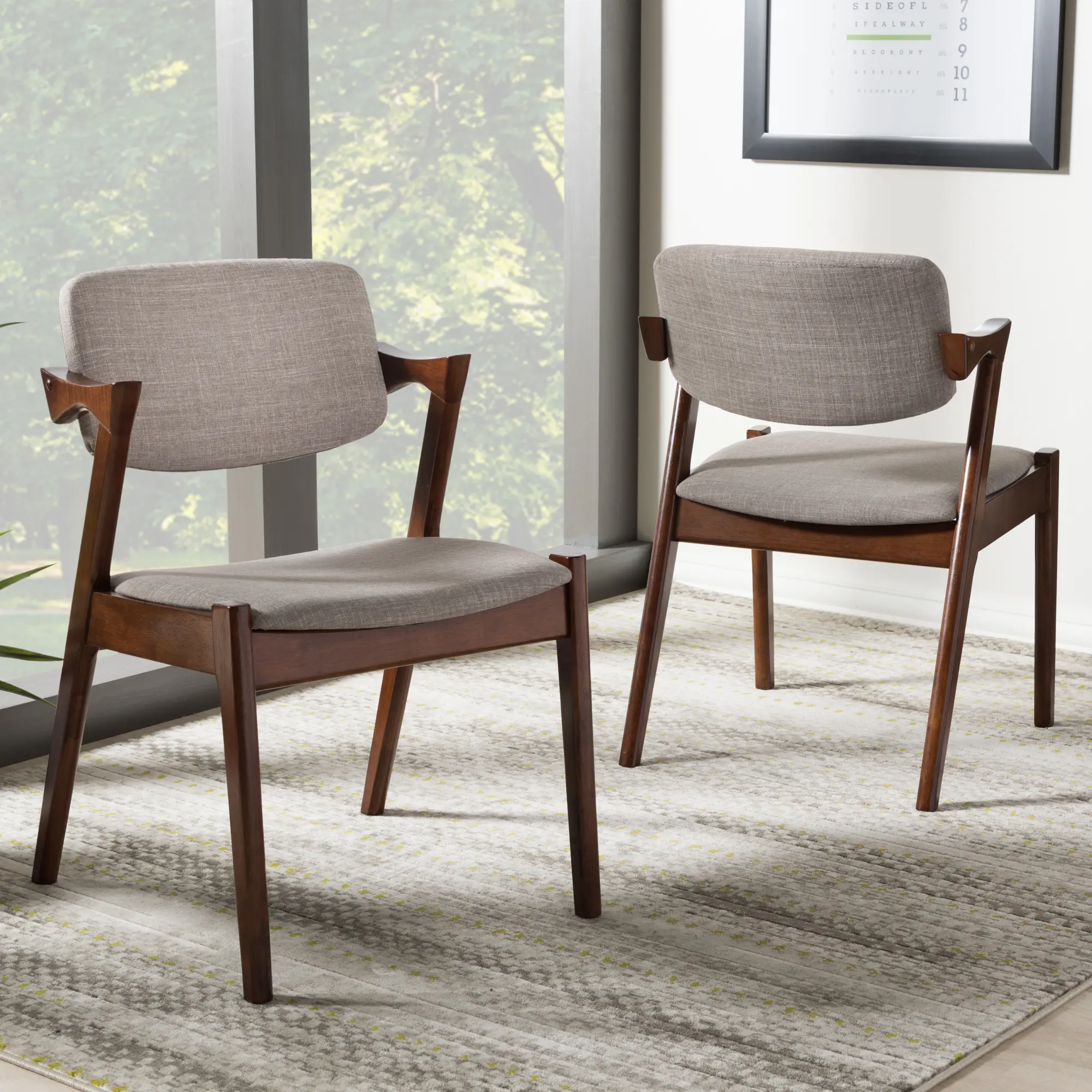 130-7186-RCW Gray Dining Room Chair (Set of 2)-2