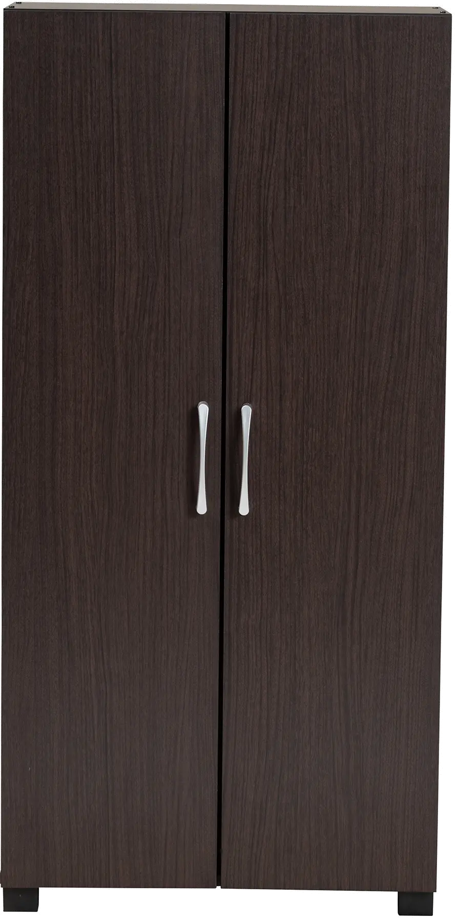 153-9156-RCW Marine Dark Brown 2-Door Shoe Storage Cabinet-1