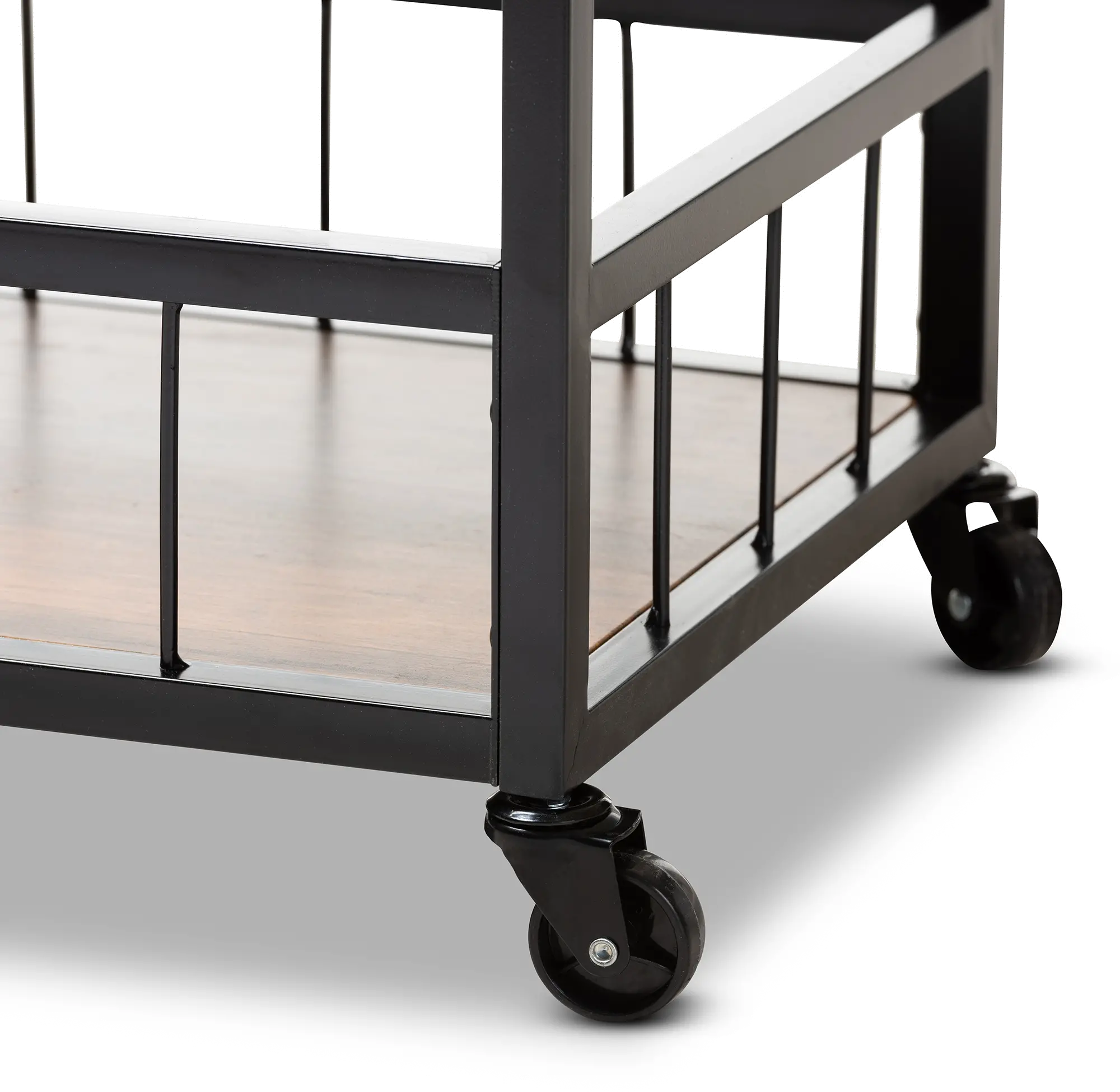 153-9039-RCW Cerne Rustic Oak and Black Metal Bar Cart-8