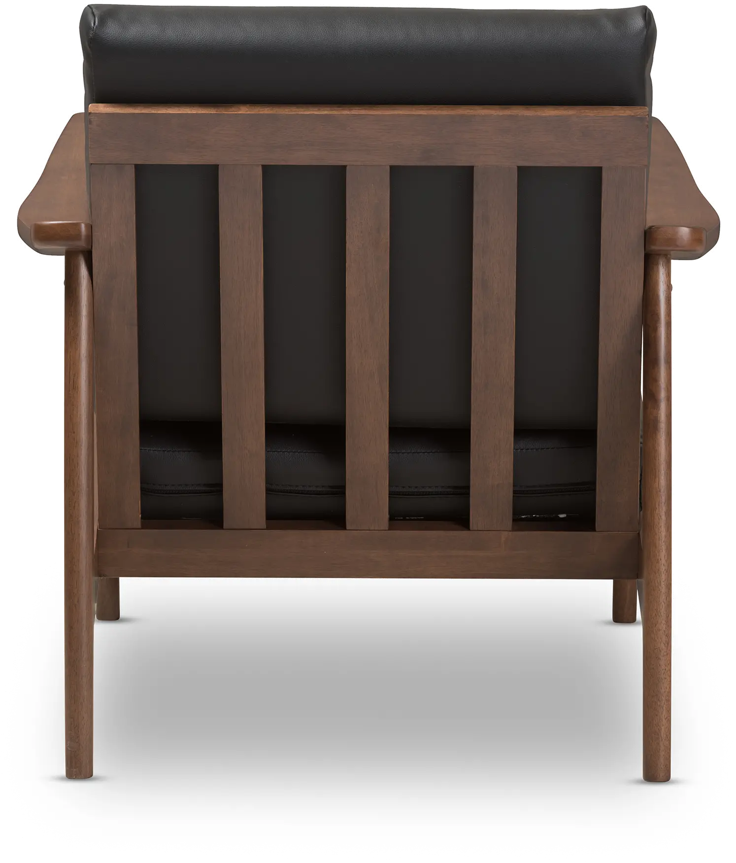 140-7552-RCW Venza Black Faux Leather Lounge Chair-6