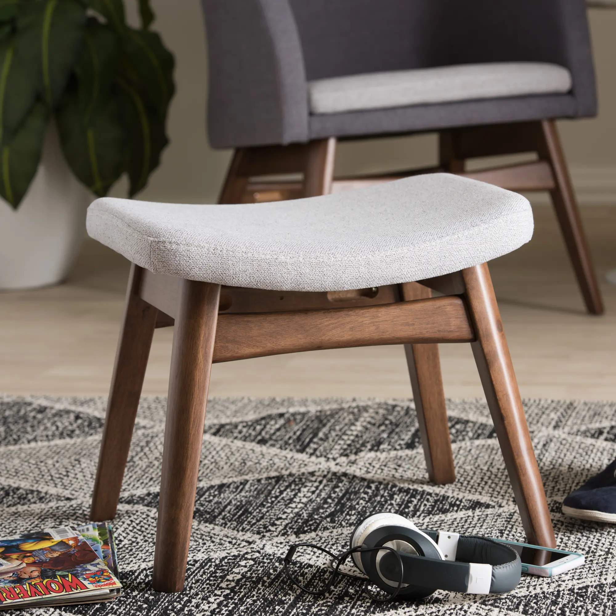 134-7180-RCW Vera Light Gray Upholstered Ottoman-3