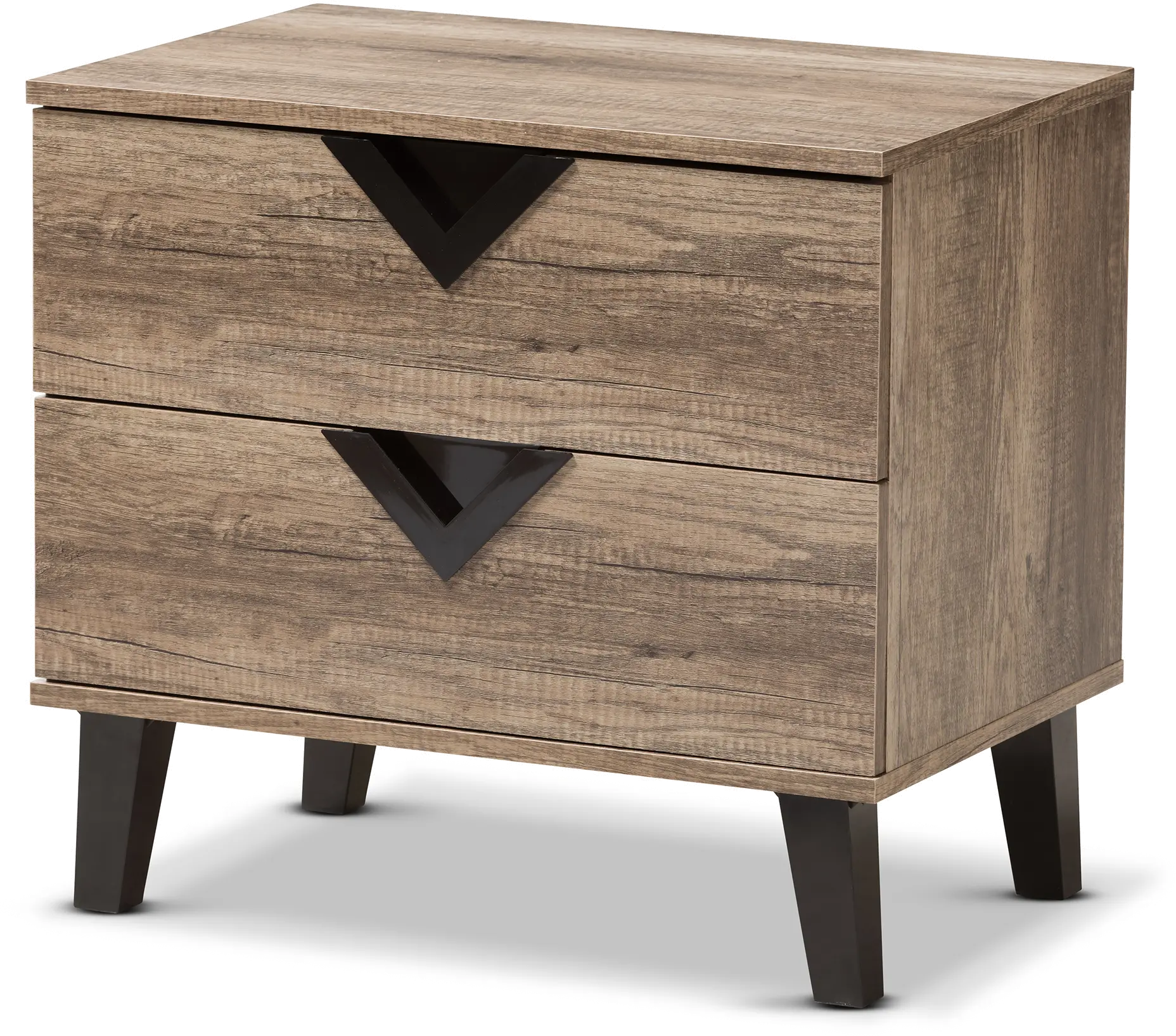 137-7562-RCW Swanson Modern Light Brown 2-Drawer Nightstand-4