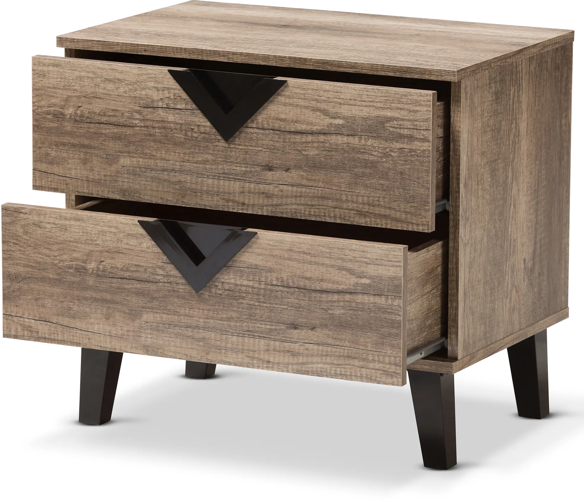 137-7562-RCW Swanson Modern Light Brown 2-Drawer Nightstand-5