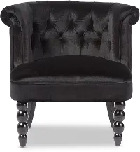 119-6375-RCW Flax Black Velvet Accent Chair