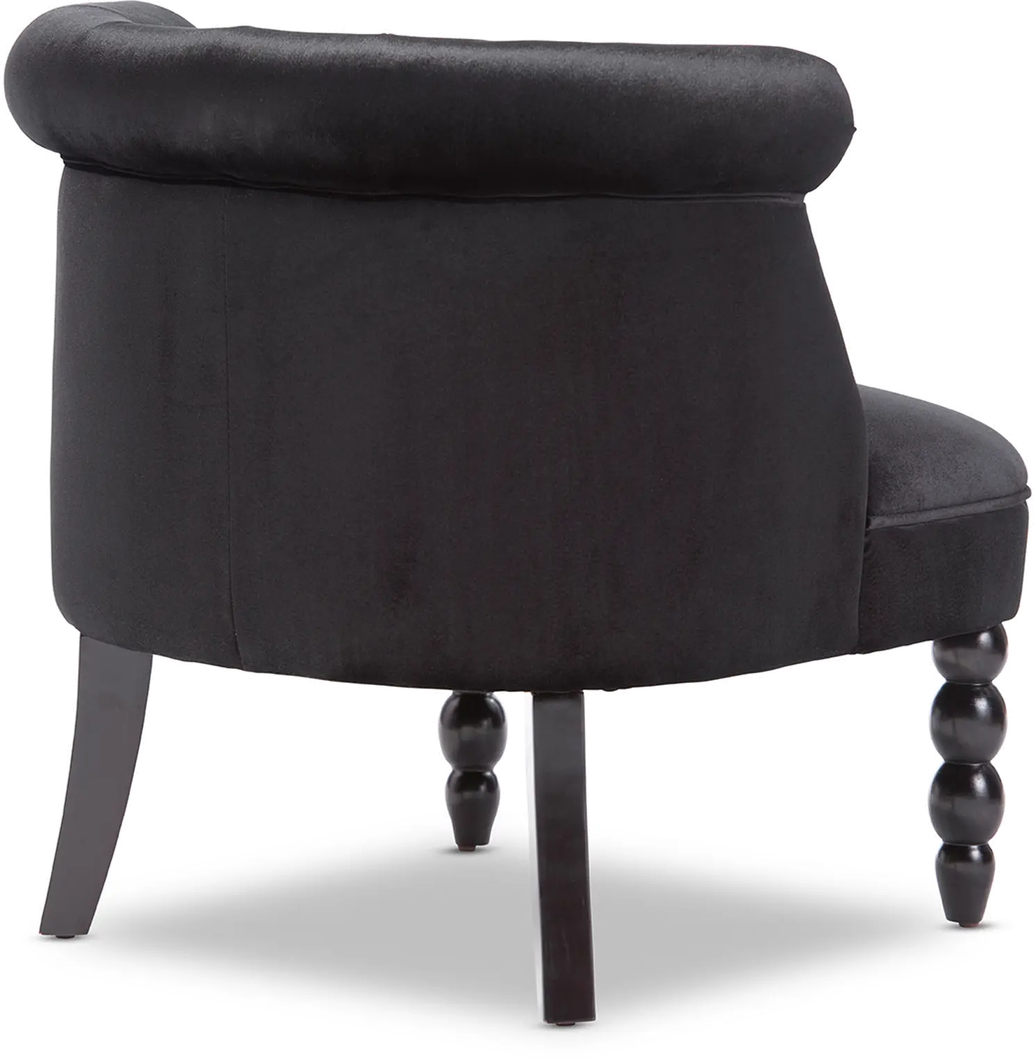 119-6375-RCW Flax Black Velvet Accent Chair-3