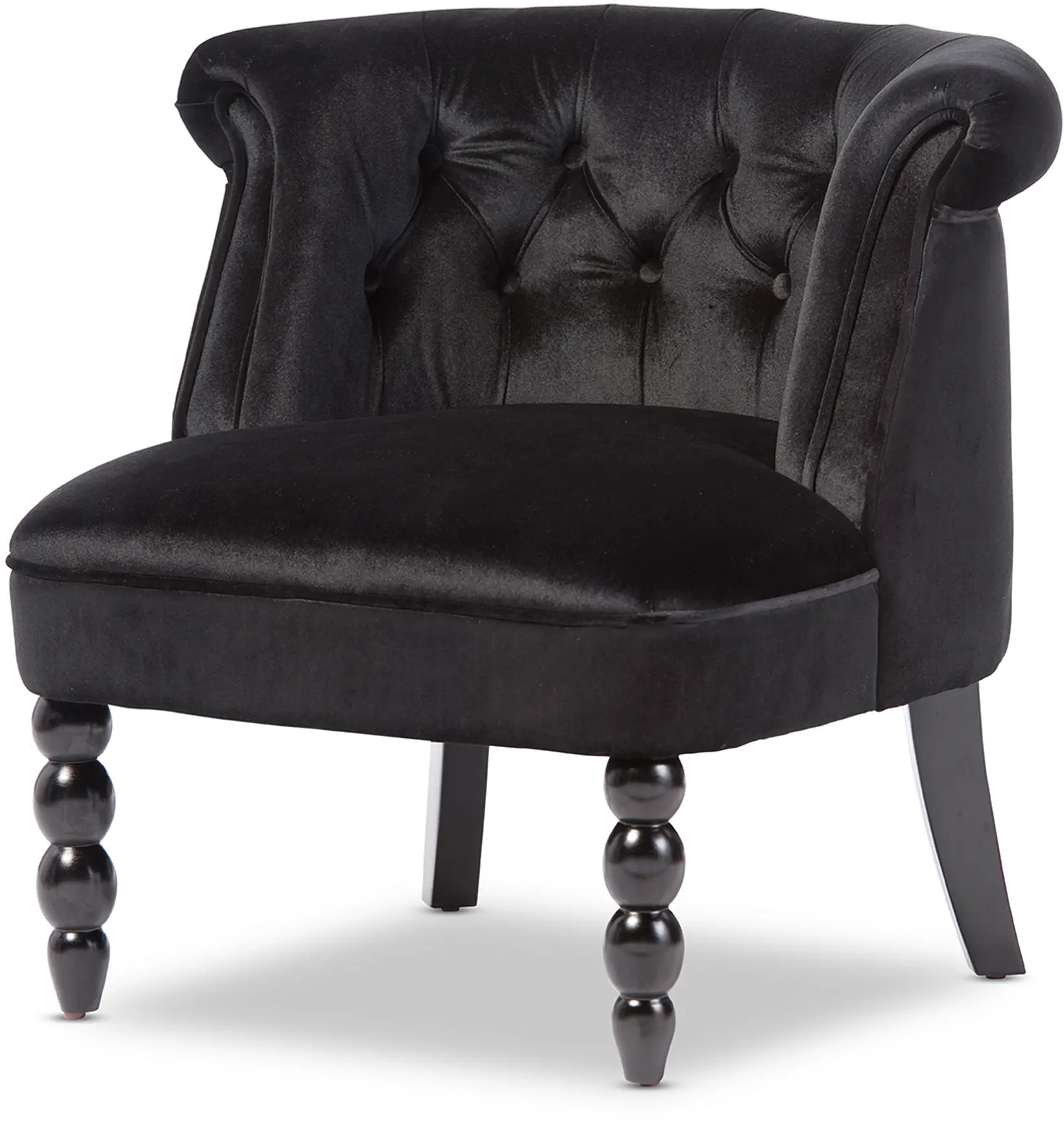 119-6375-RCW Flax Black Velvet Accent Chair-5
