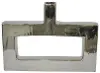 12  Silver Bottom Rectangular Vase